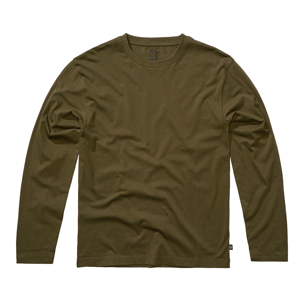 Brandit Herren Premium Longsleeve Shirt Herren (Olive) 