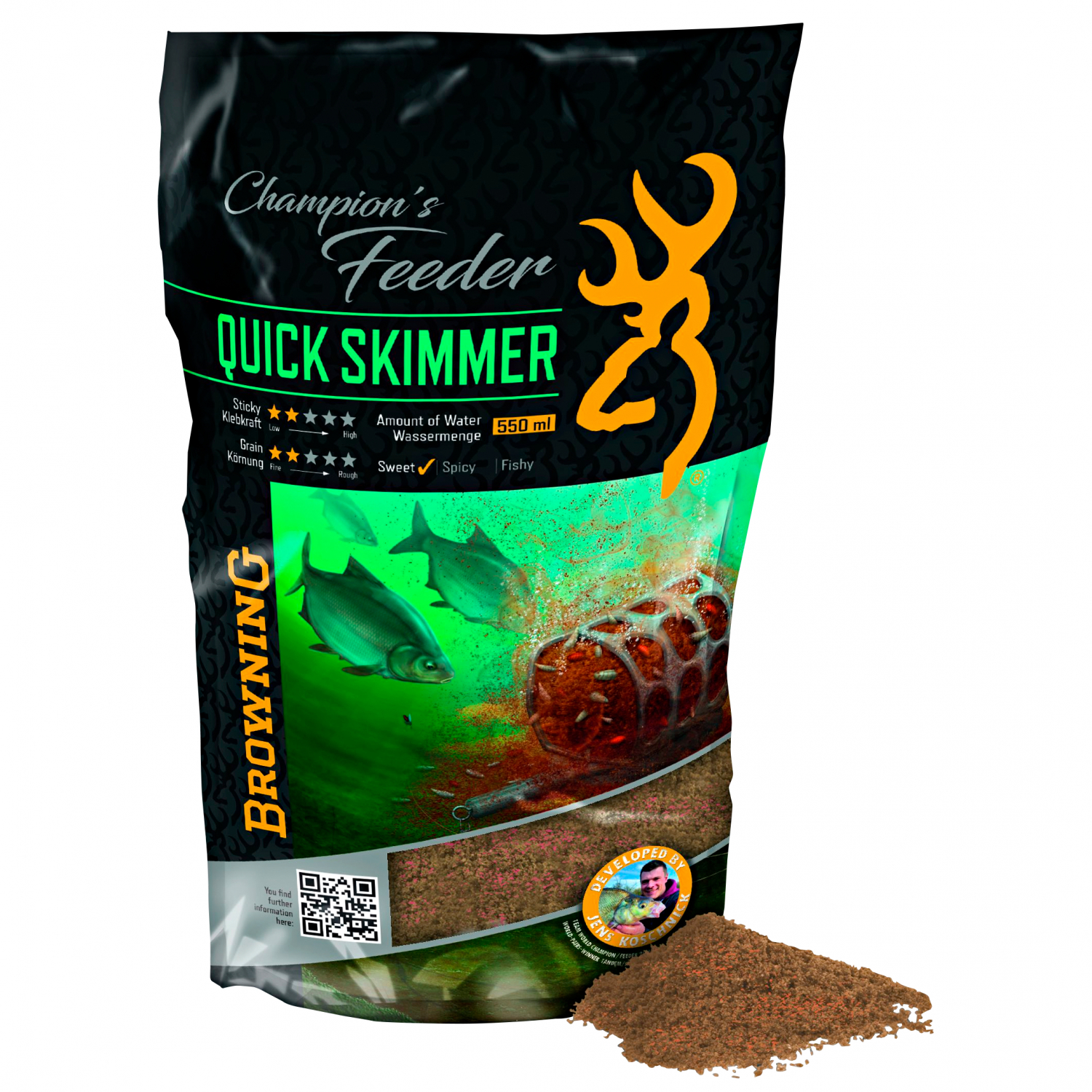 Browning Friedfischfutter Champion´s Feeder Mix (Quick Skimmer) 