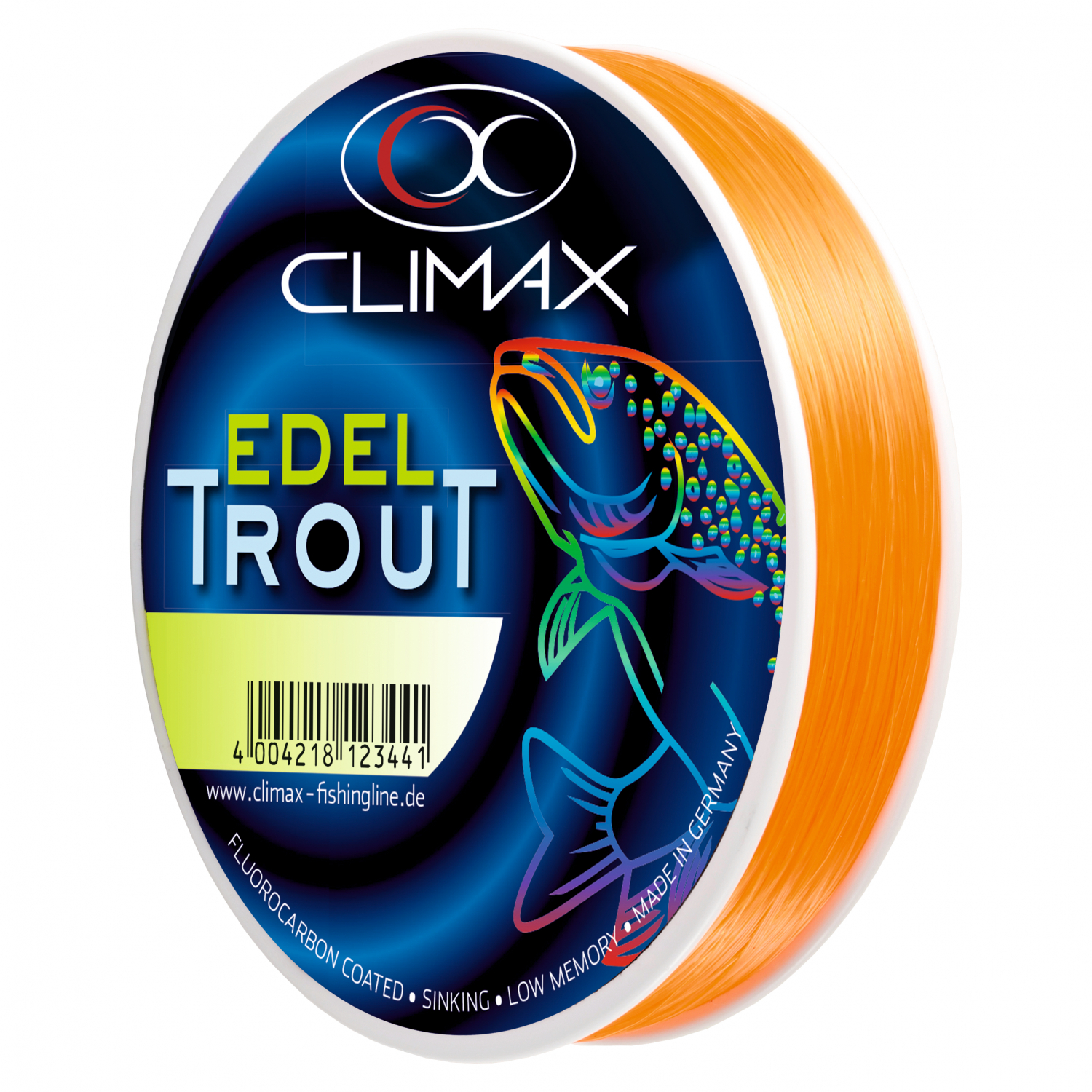 Climax Angelschnur Edel-Trout (orange, 300 m) 