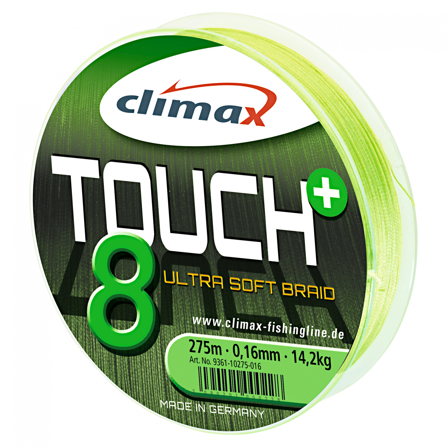 Climax Climax Angelschnur Touch 8 Plus (chartreuse, 135 m) 