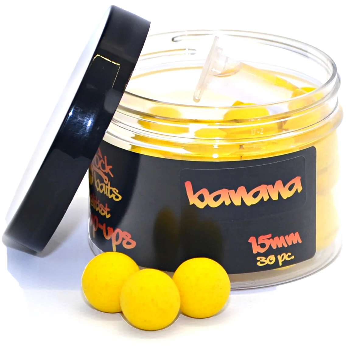 Cockbaits Elitist Pop Ups mit Liquid Booster (Banana Gelb) 