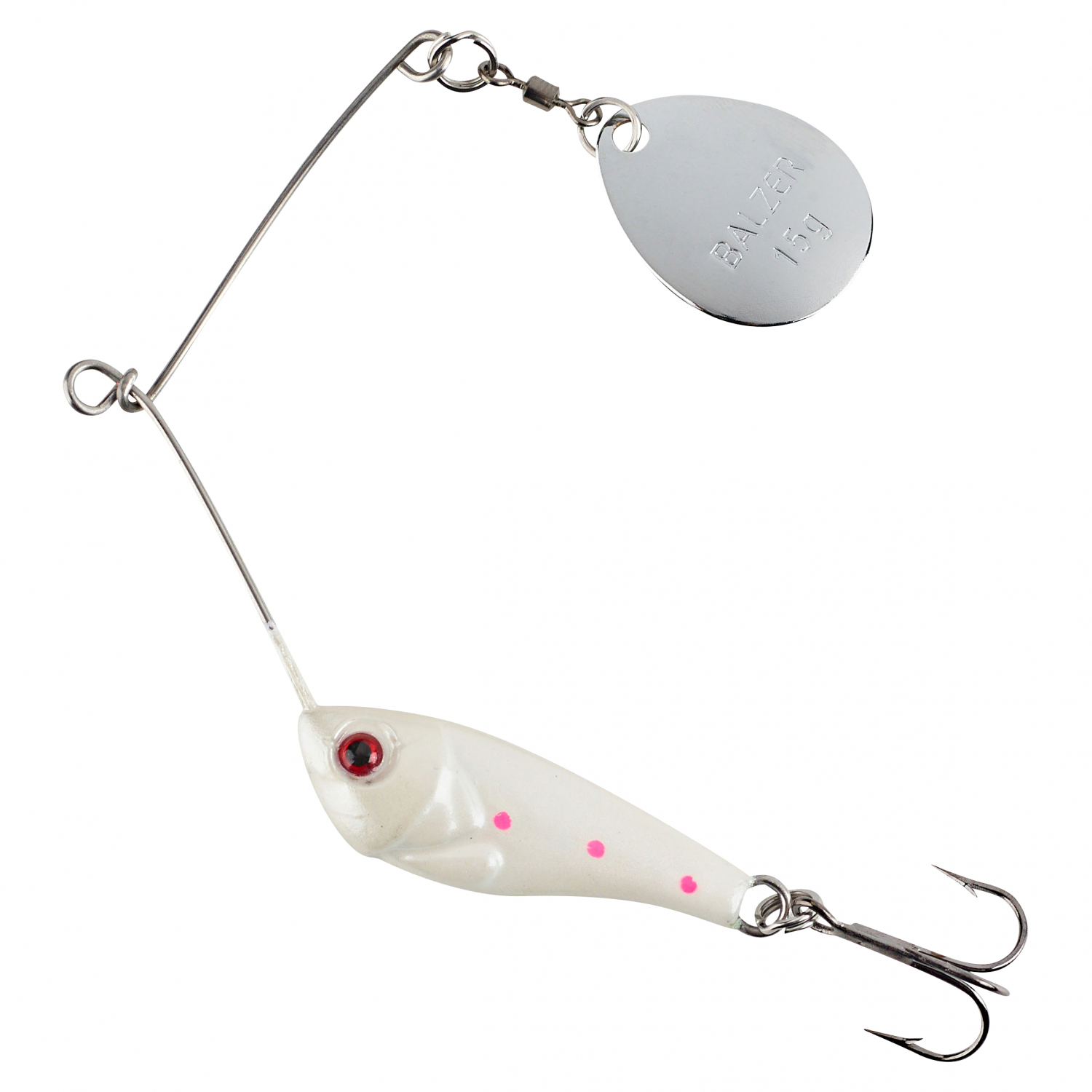 Colonel Colonel Spinnerbait Micro (Weiß-Pink) 