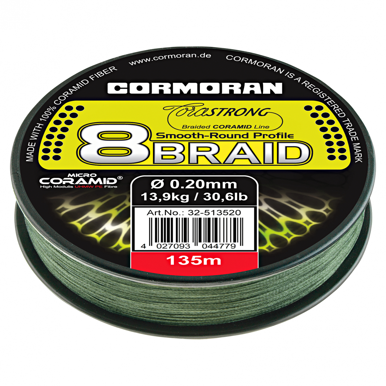 Cormoran Cormoran Angelschnur Corastrong 8-Braid (grün, 135 m) 
