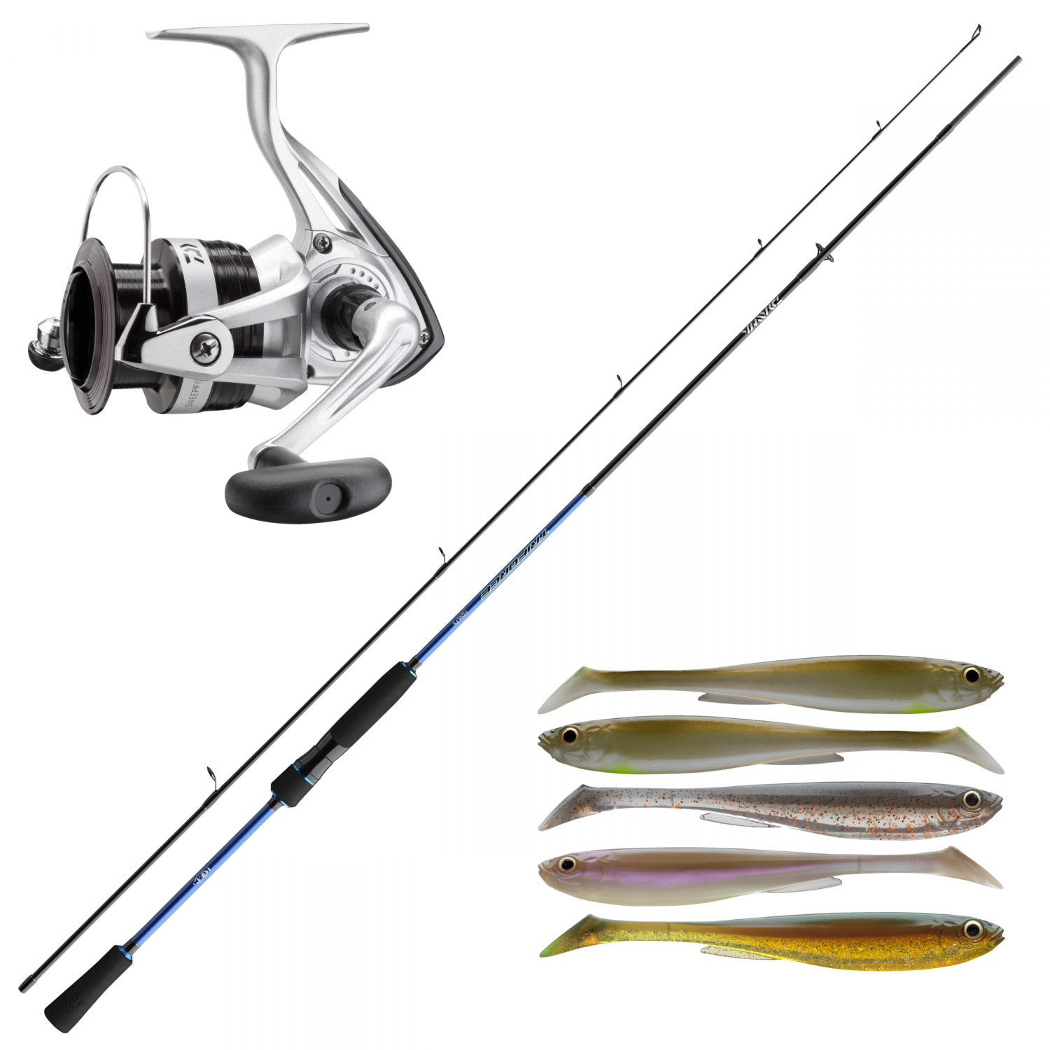 Daiwa /Cormoran Barsch/Zander/Forellen-Set 