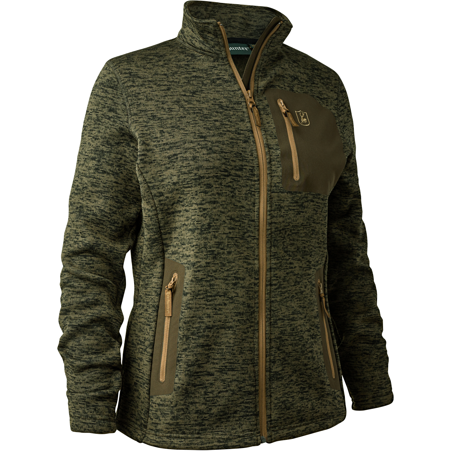 Deerhunter Damen Strickjacke Lady Sarek (Olive Night Melange) 