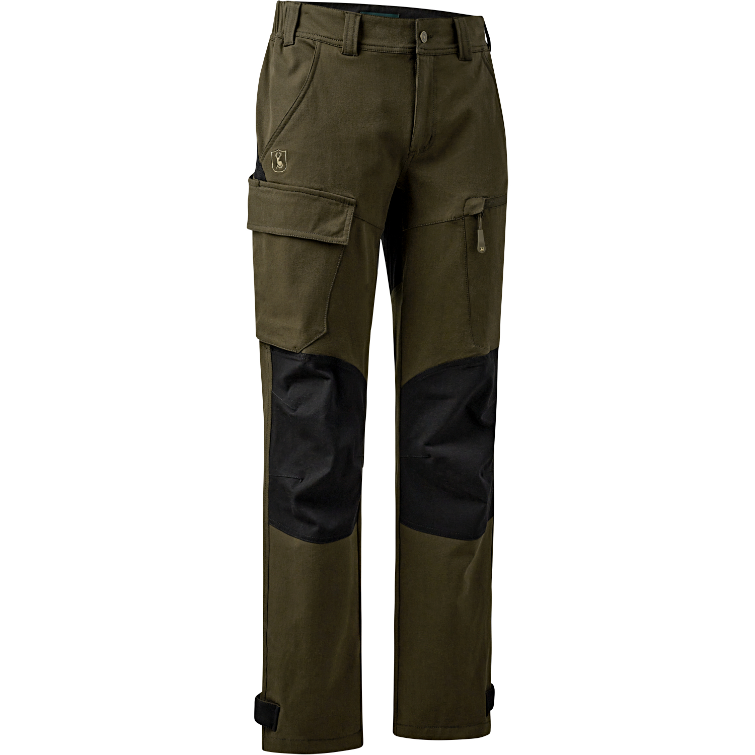 Deerhunter Herren Sarek Full Stretch Hose (olive/schwarz) 