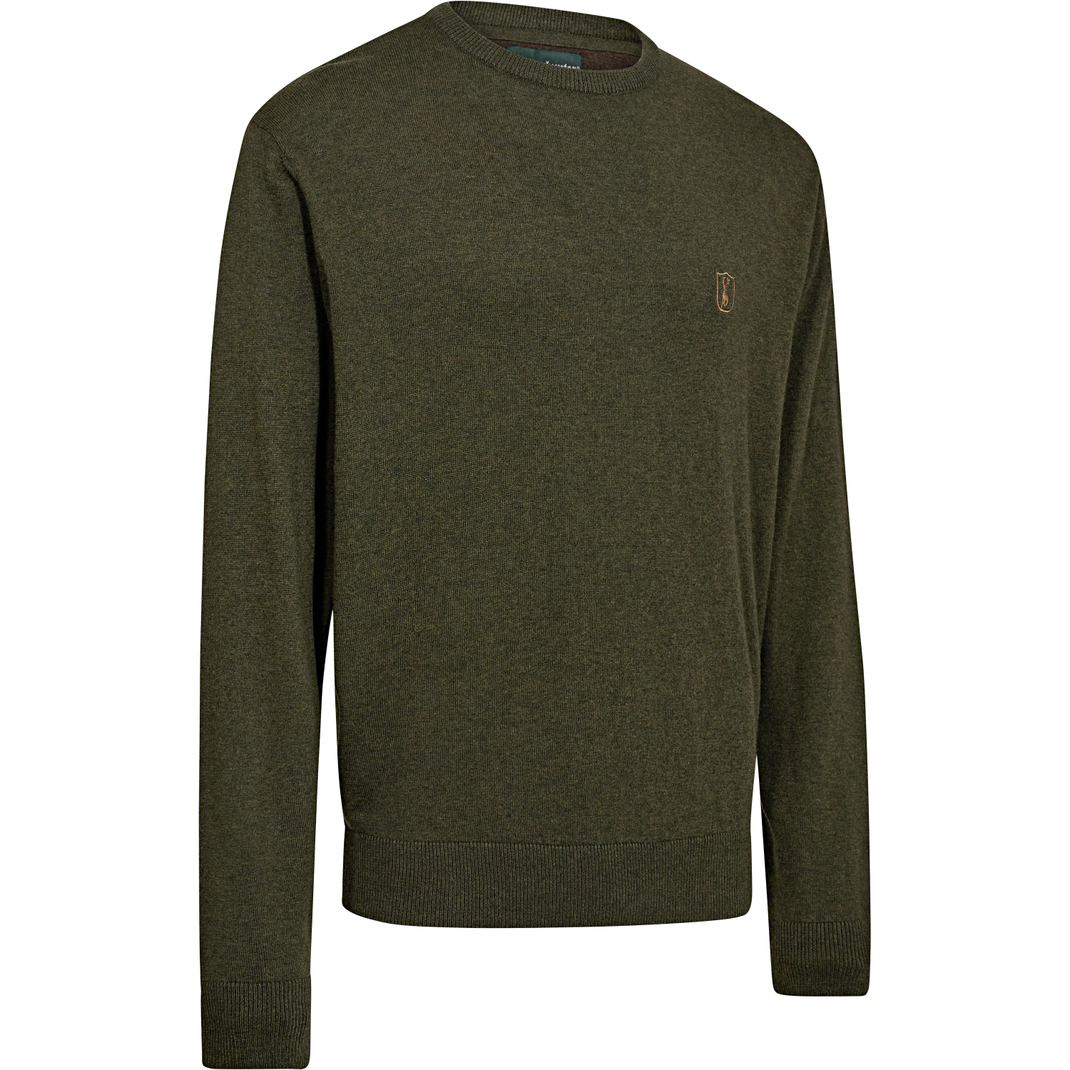 Deerhunter Herren Strickpullover mit Rundhalsausschnitt Harrington (Oliv) 
