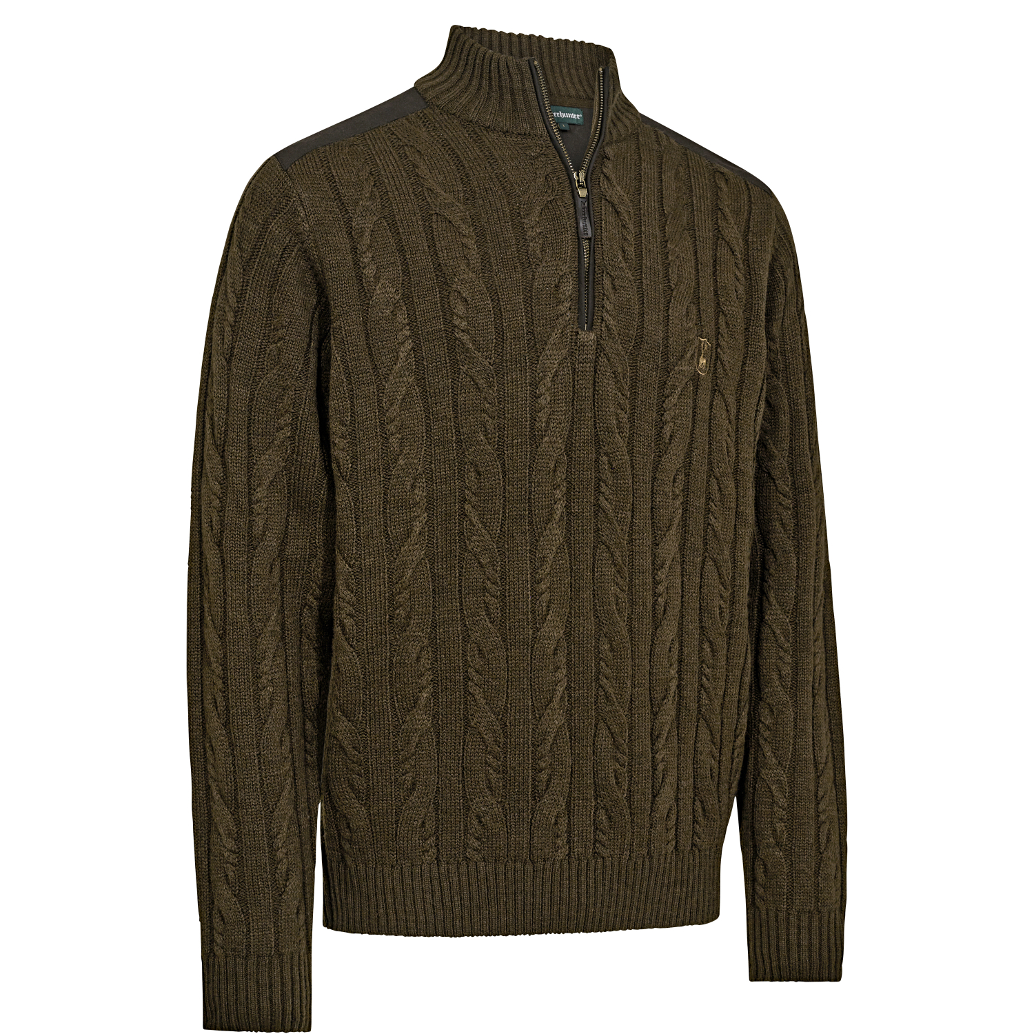 Deerhunter Randall ½-Zip Strickpullover Herren (Art Green) 