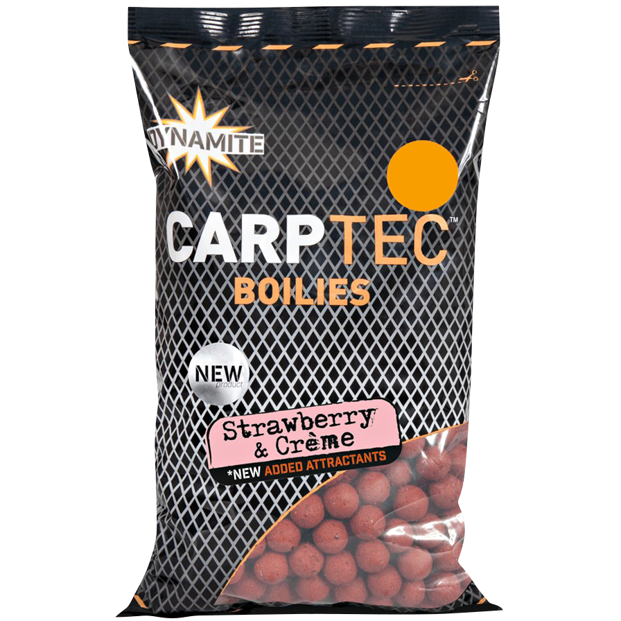 Dynamite Carp-Tec Boilies Strawberry & Creme 