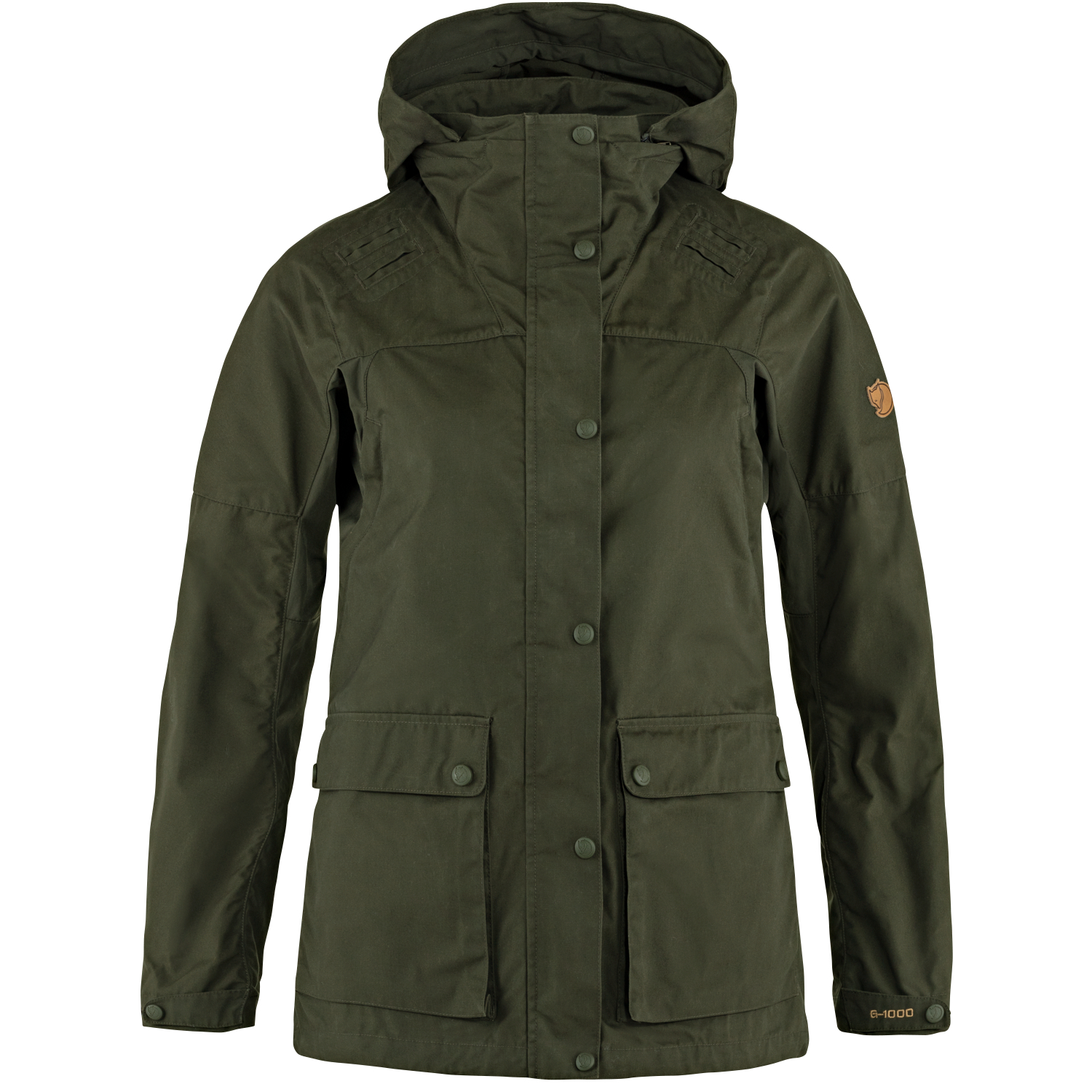 Fjäll Räven Damen Jacke Forest Hybrid (Deep Forest) 