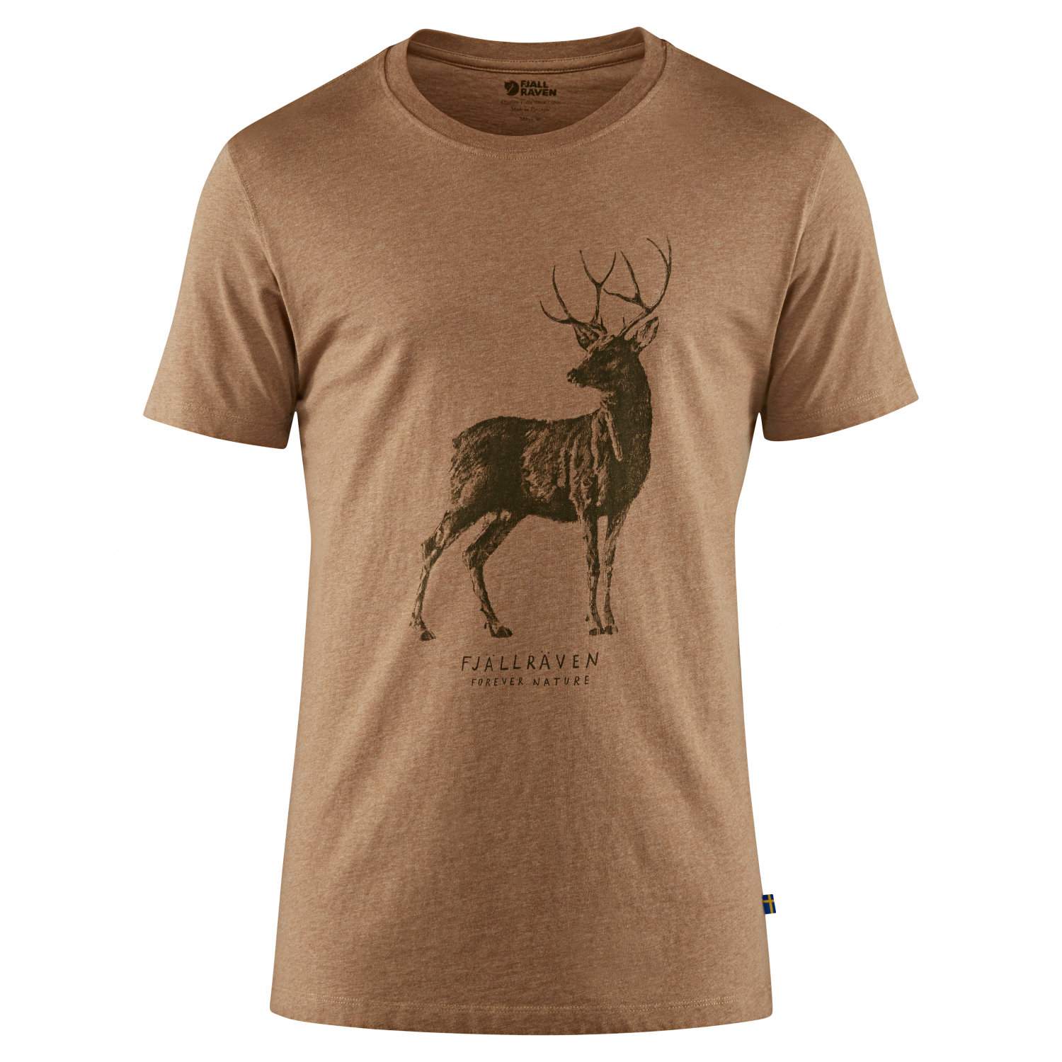 Fjäll Räven Herren Fjäll Räven Herren T-Shirt Deer Print (Dark Sand) 