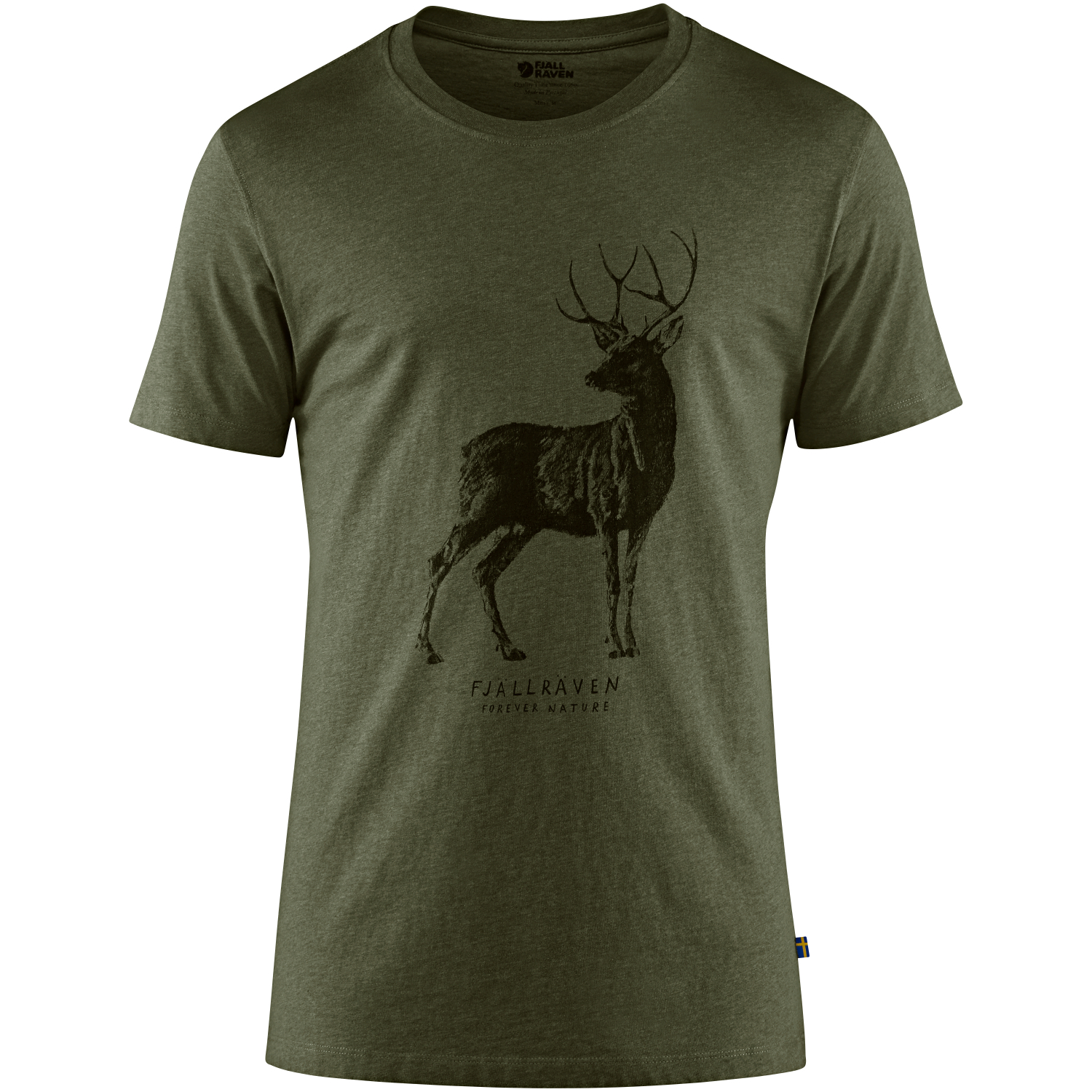 Fjäll Räven Herren Fjäll Räven Herren T-Shirt Deer Print (Tarmac) 