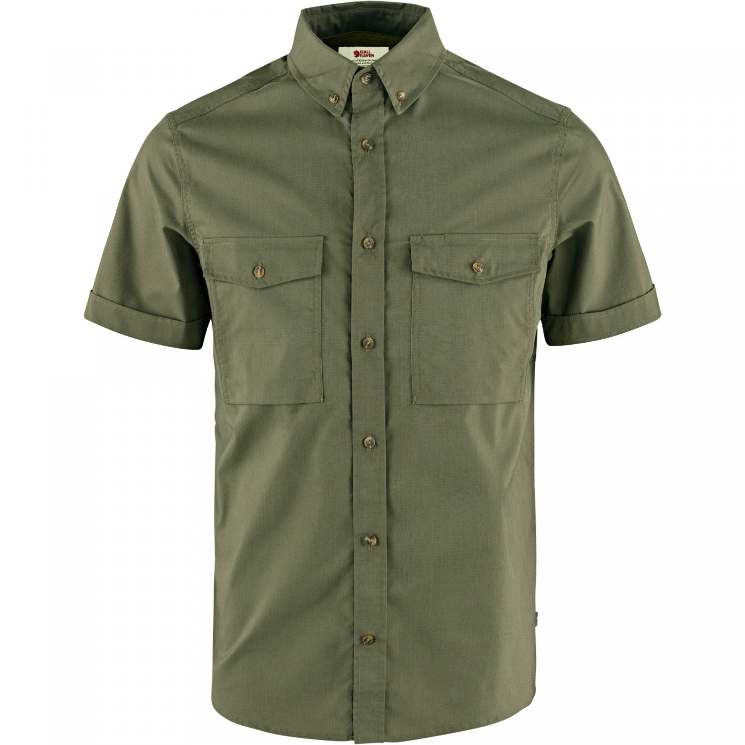 Fjällräven Herren Övik Air Stretch SS Shirt M Herren (	Laurel Green) 