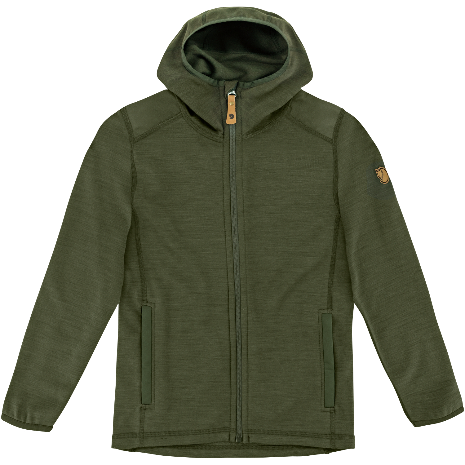 Fjällräven Keb Fleece Hoodie Kinder (Deep Forest) 