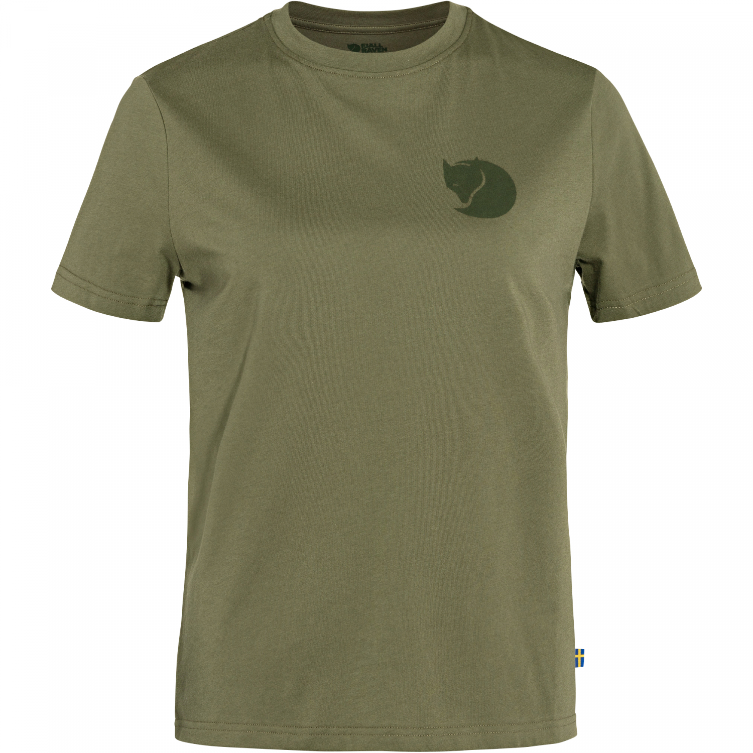 Fjällräven Övik Fox Boxy Logo Tee W Damen (Green) 