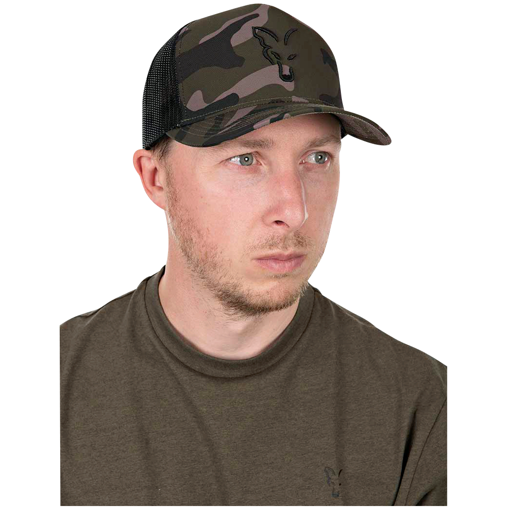 Fox Black Camo Trucker 