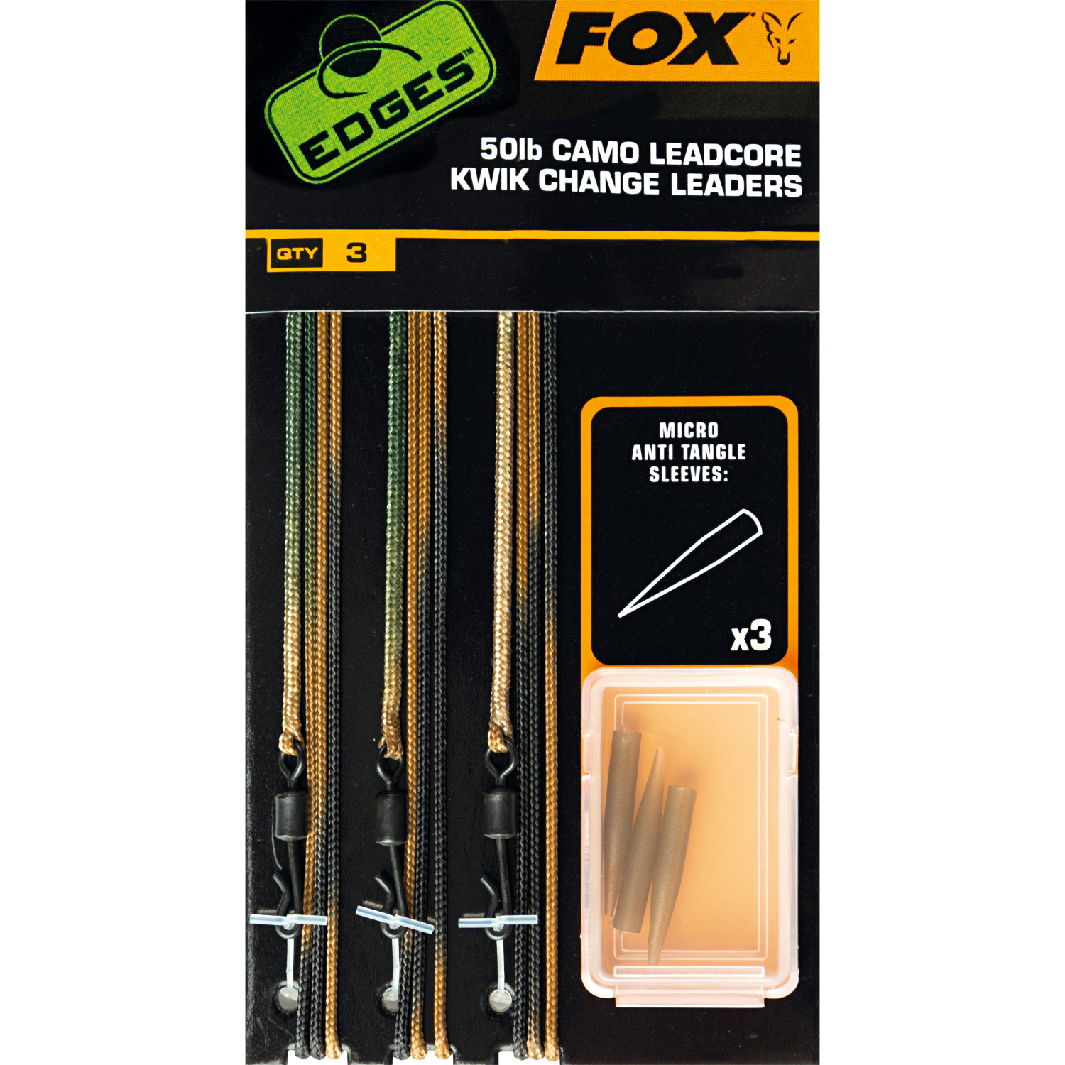Fox Carp Camo Leadcore Kwik Change Leaders 