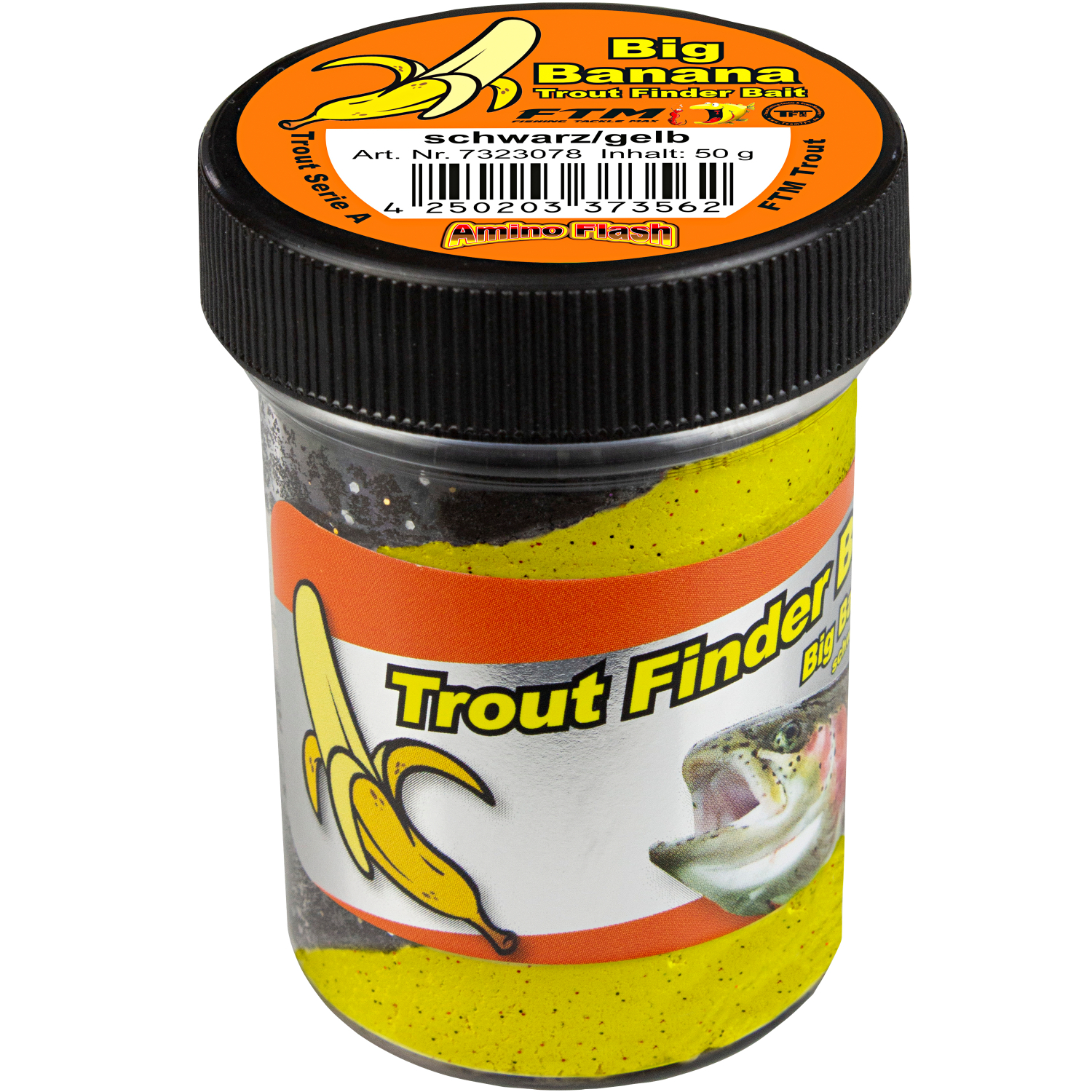 FTM Trout Finder Bait Big Banana (schwarz,gelb) 
