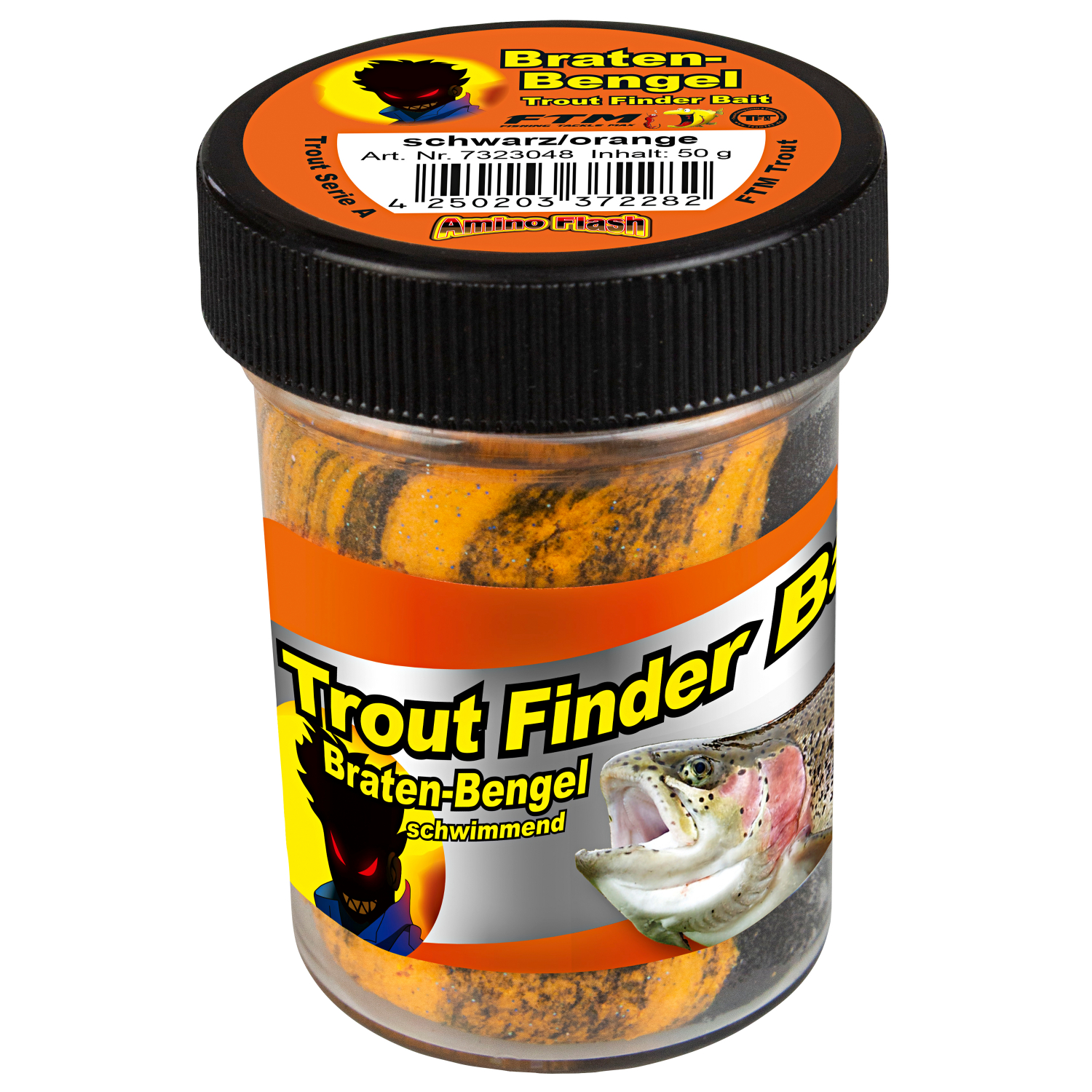 FTM Trout Finder Bait Braten Bengel (schwarz,orange) 