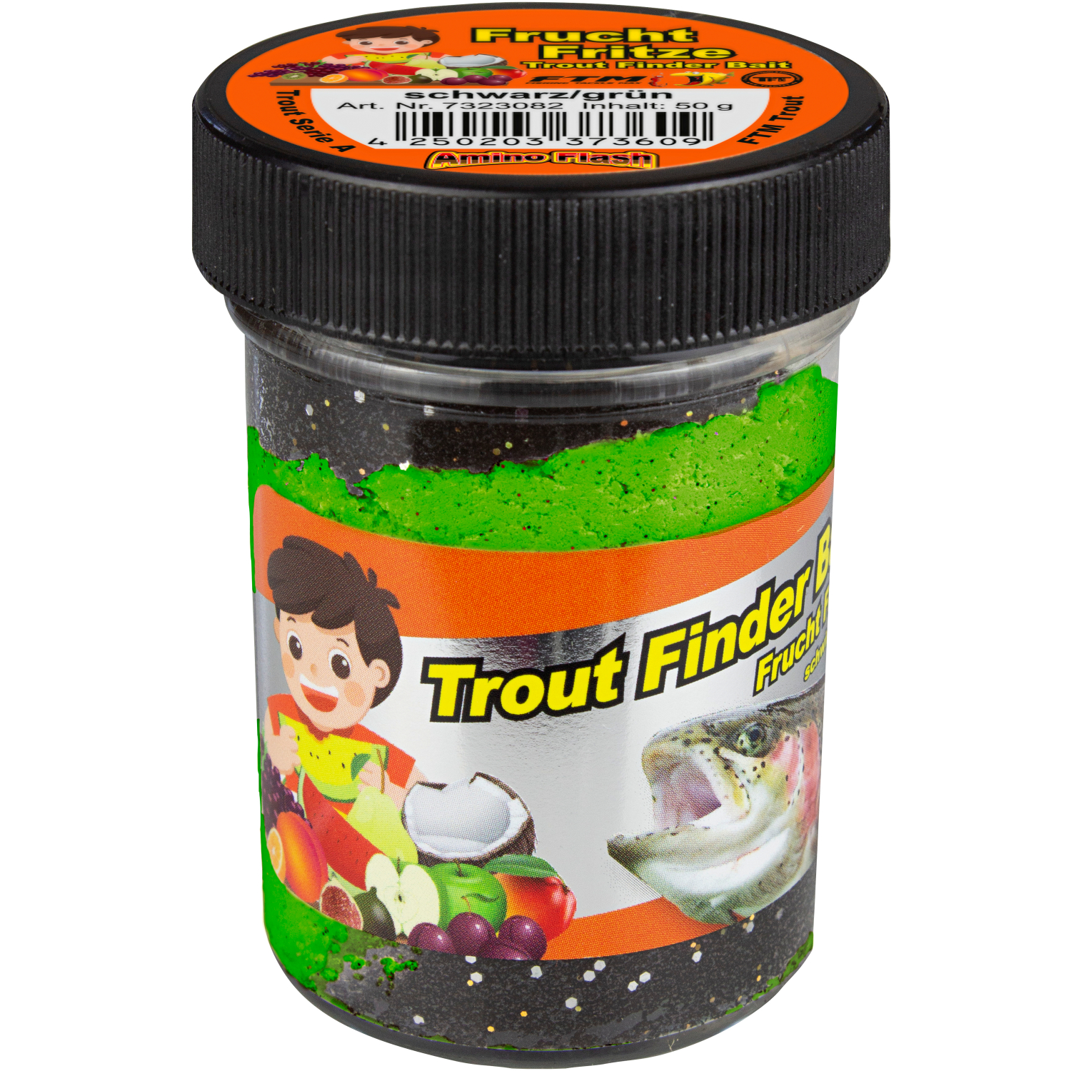 FTM Trout Finder Bait Frucht Fritze (schwarz,grün) 