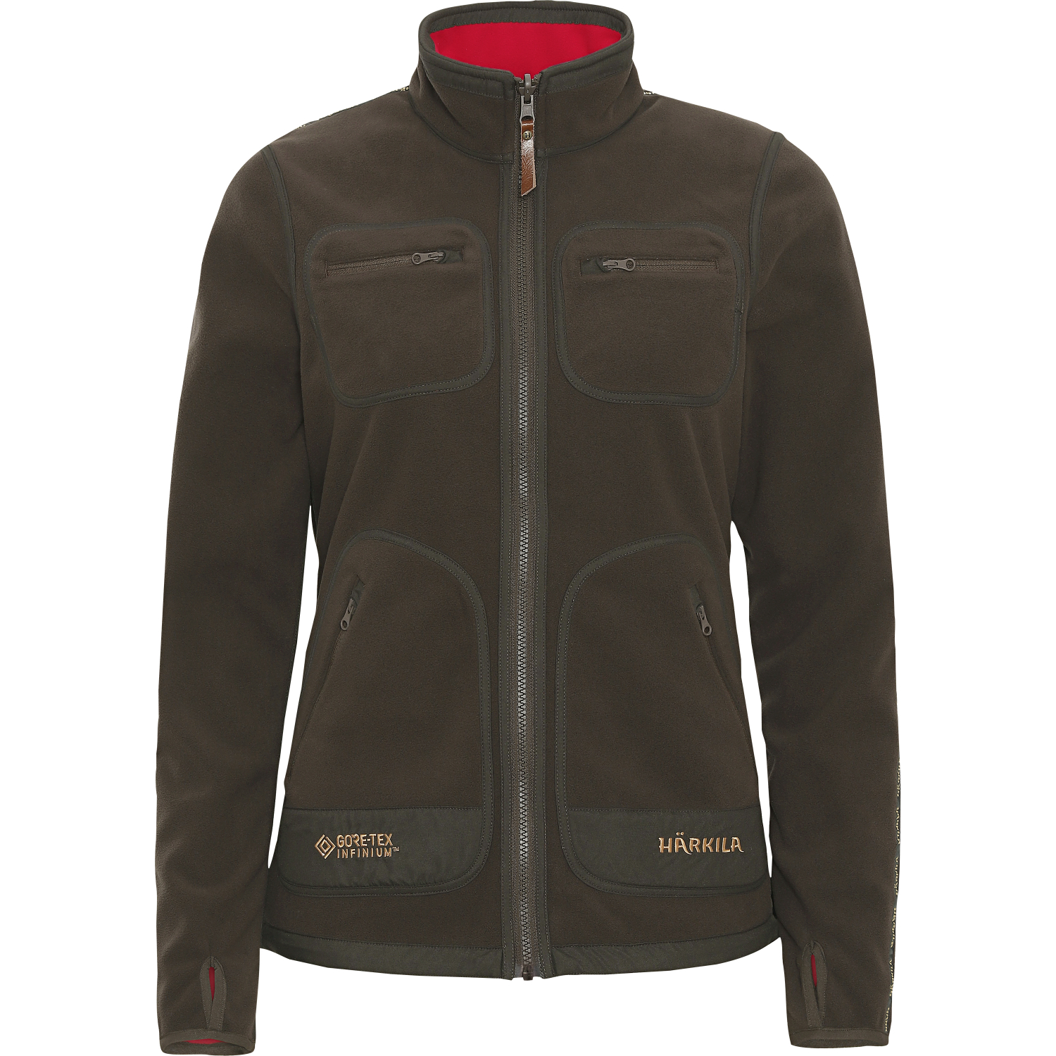 Härkila Kamko Fleece Jacket Damen (Brown/Red) 