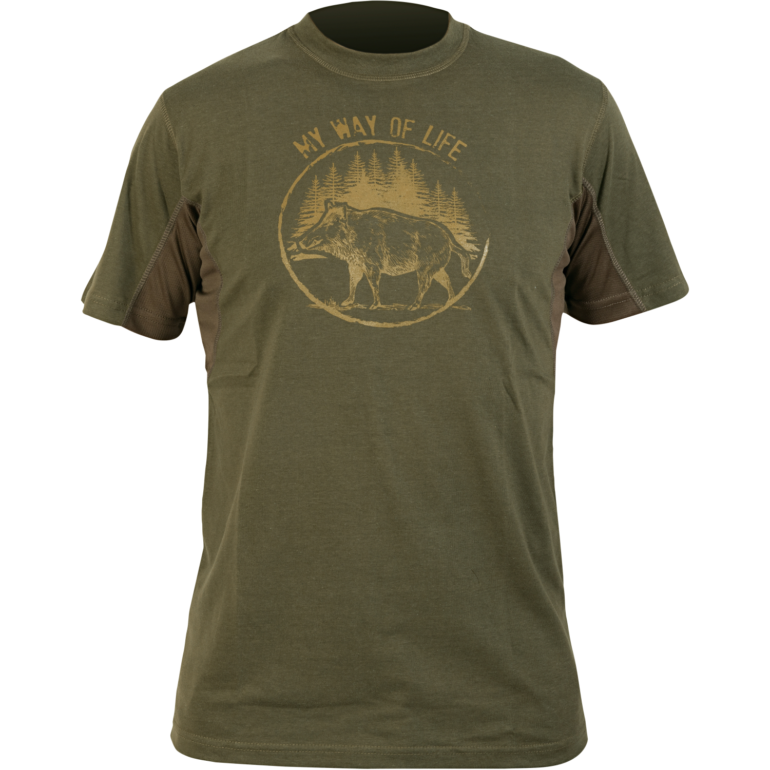 Hart Branded Sanglier T-Shirt Herren (Dunkeloliv) 