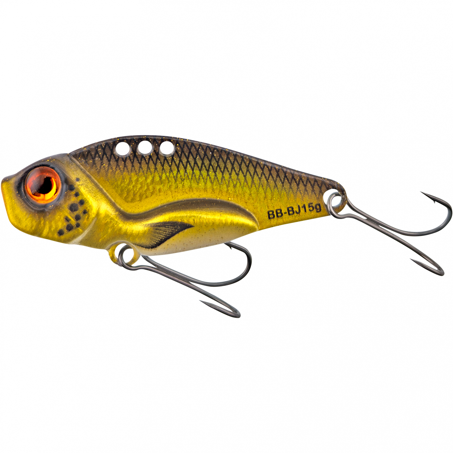Hybrida Barschbaron Bladed Jig (Black & Gold) 