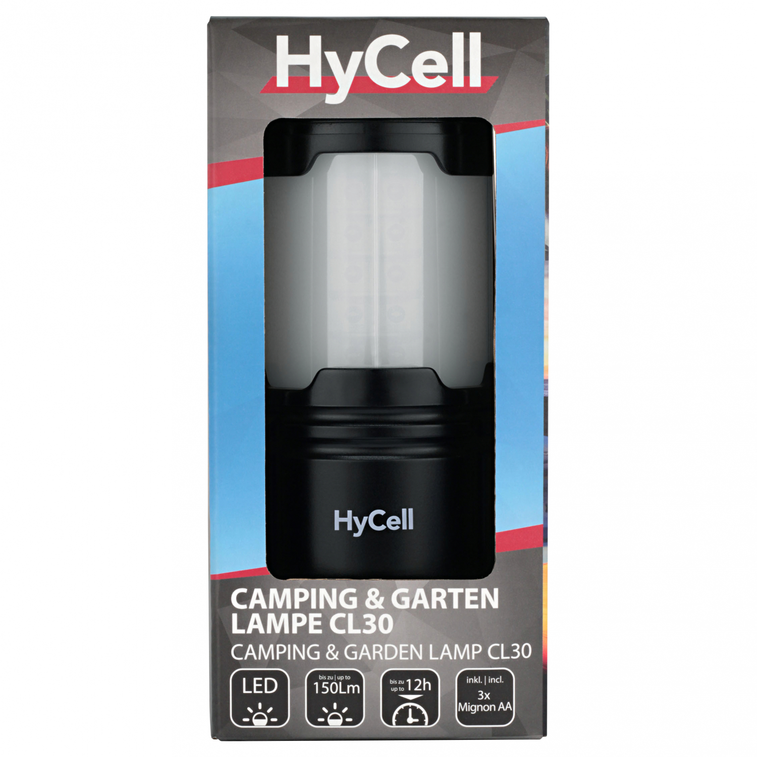 HyCell LED Camping-und Gartenlampe CL30 