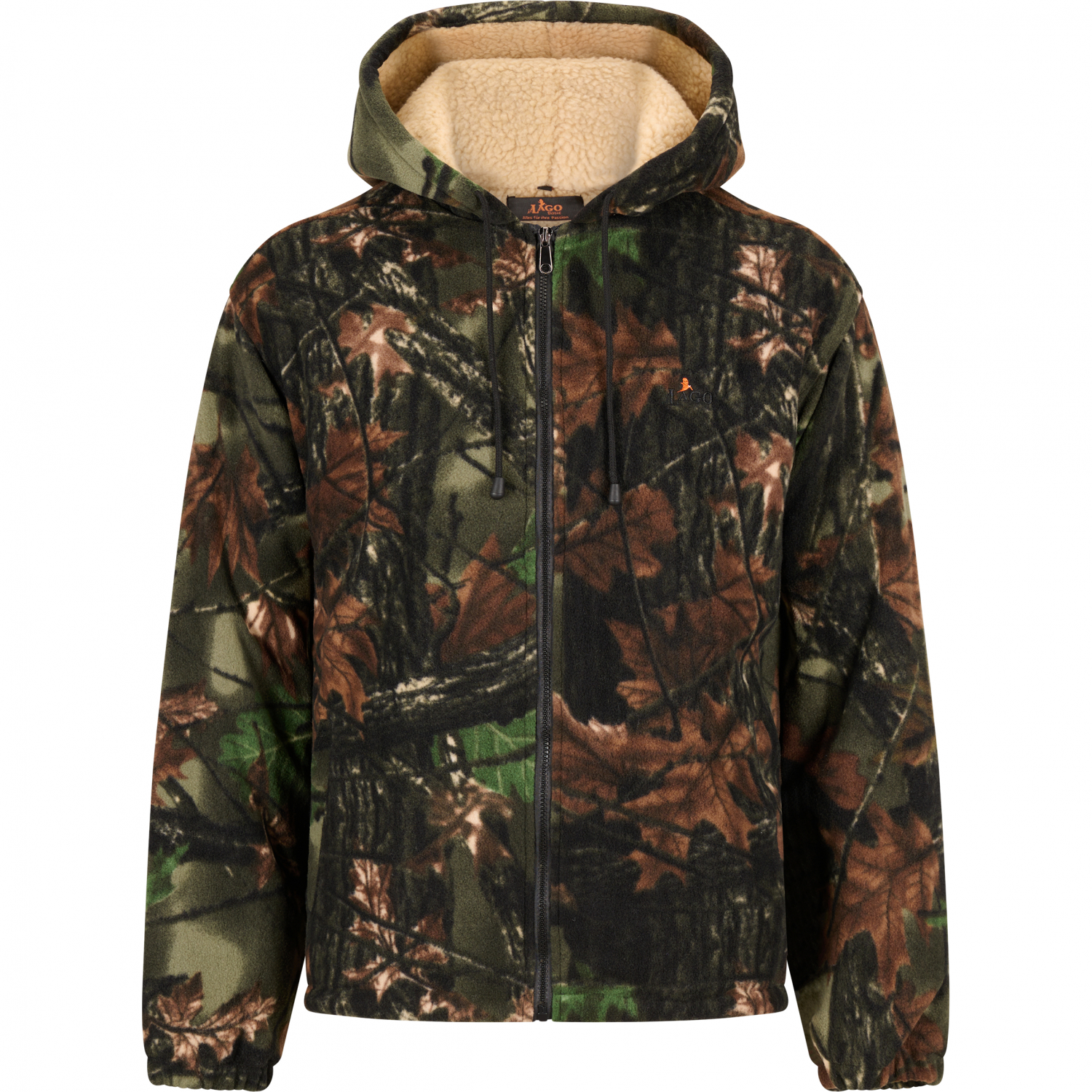 il Lago Basic Herren Thermo Fleecejacke (camouflage) 