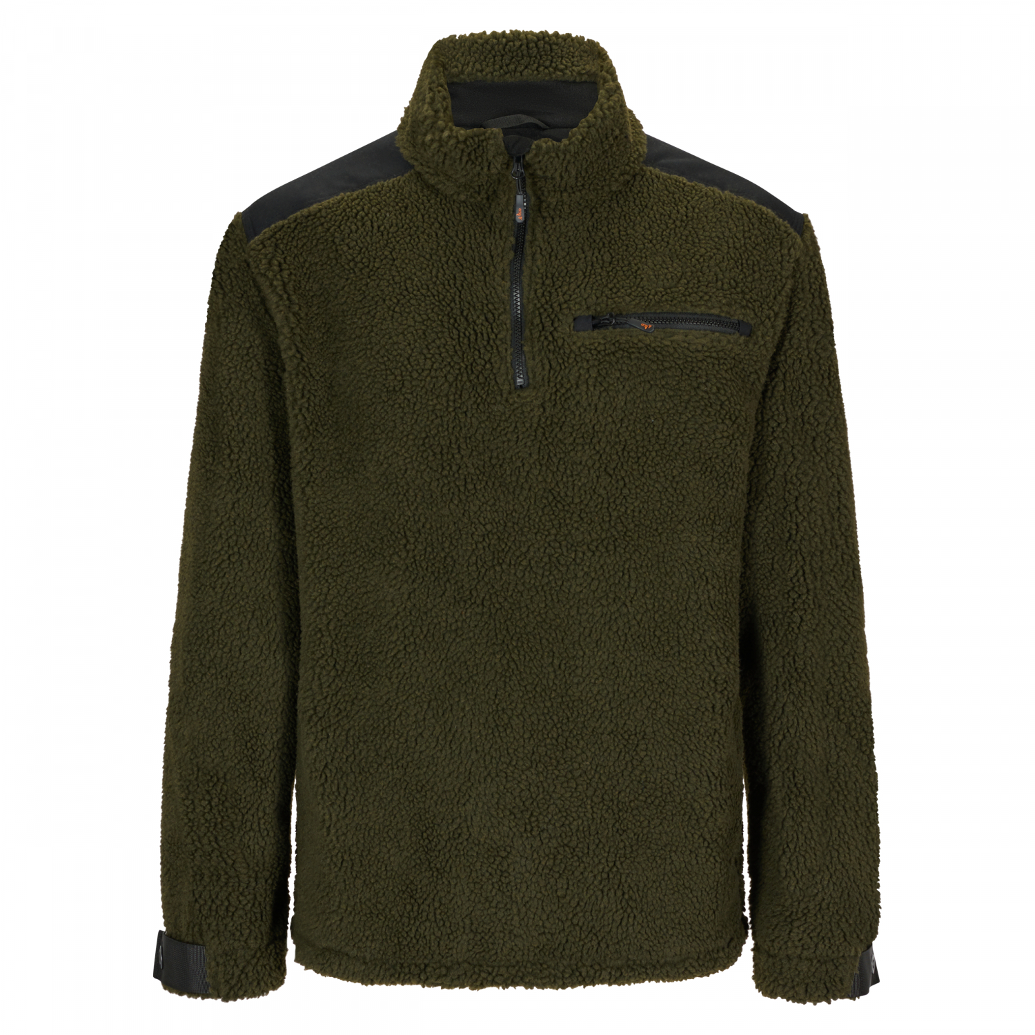 Il Lago Faserpelzpullover Bergfjord Herren (Dunkel Oliv) 