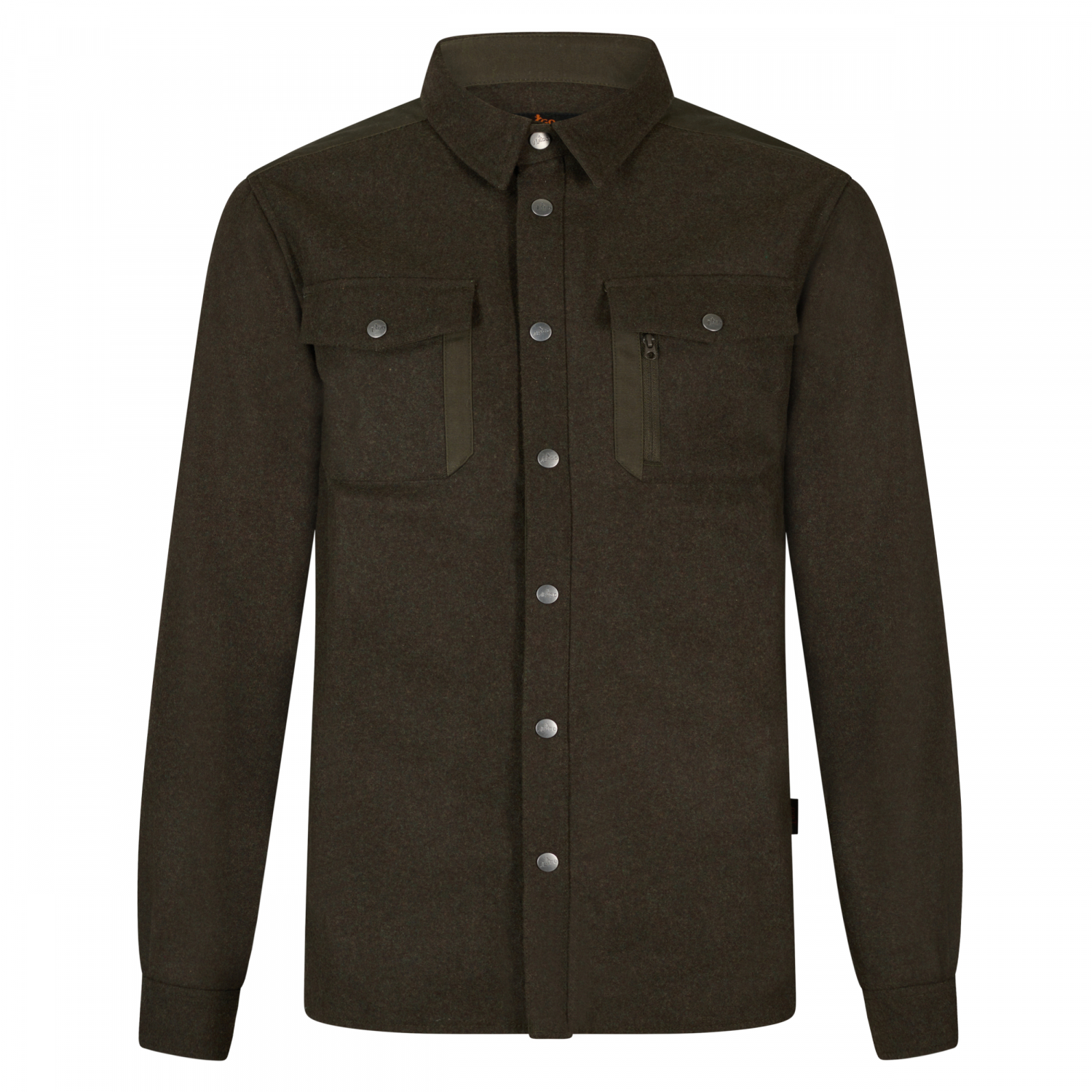 Il Lago Lodenhemd Forest Core Herren (Oliv/Braun) 