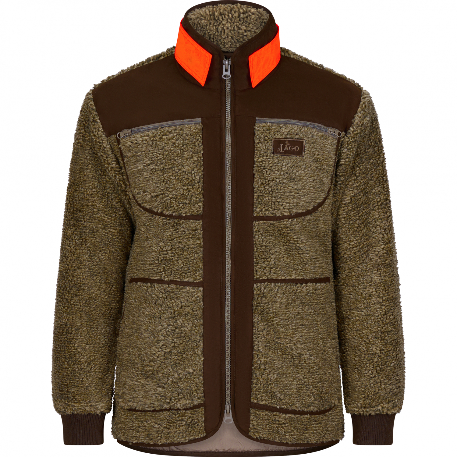 il Lago Prestige Faserpelzjacke Hakon Herren (Oliv) 