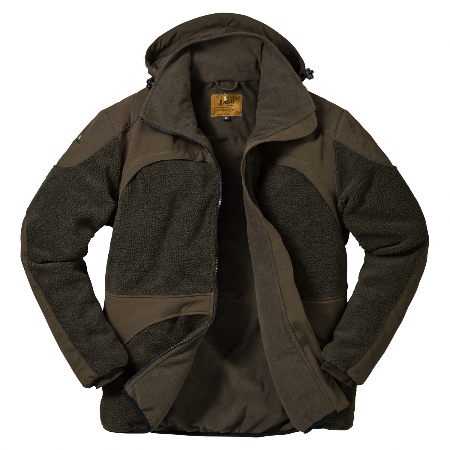 il Lago Prestige Faserpelzjacke Jon Herren (Oliv) 