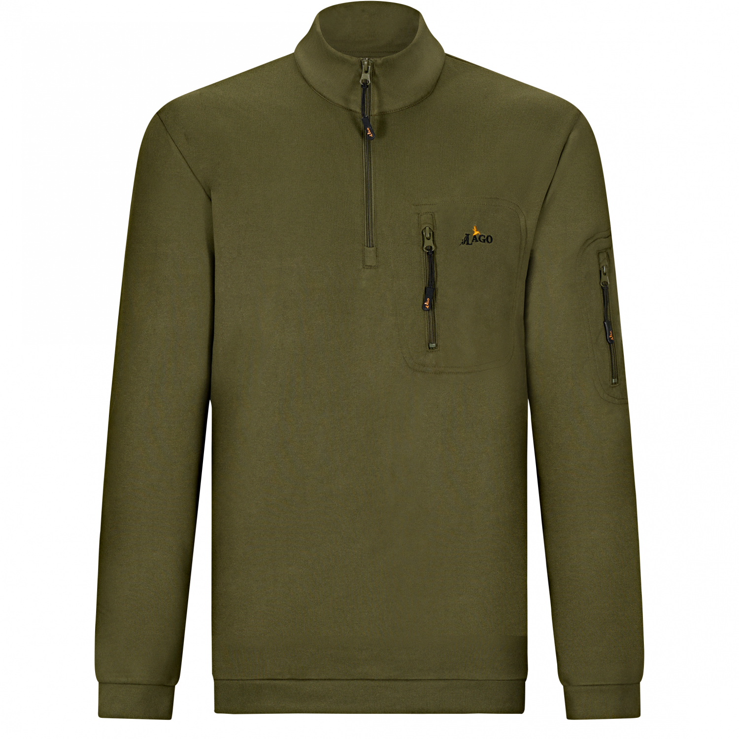il Lago Prestige Halfzip Sweatshirt Eivinn Herren (Oliv) 