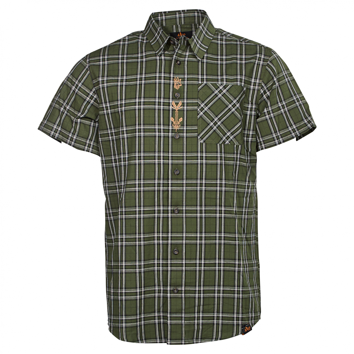 il Lago Prestige Hemd Hirsch Herren (Oliv) 