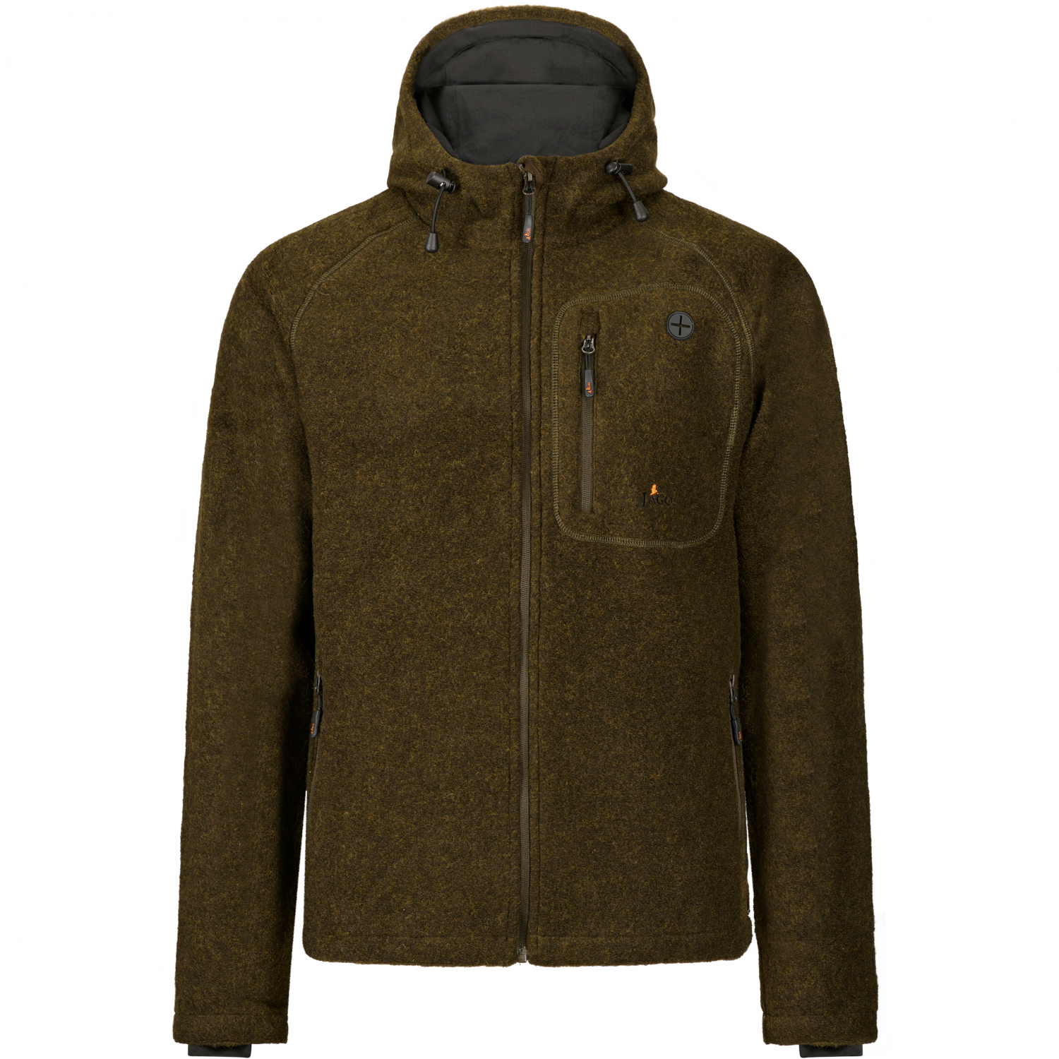 il Lago Prestige Lodenfleece-Jacke Geo Pro Membran Herren (Oliv) 