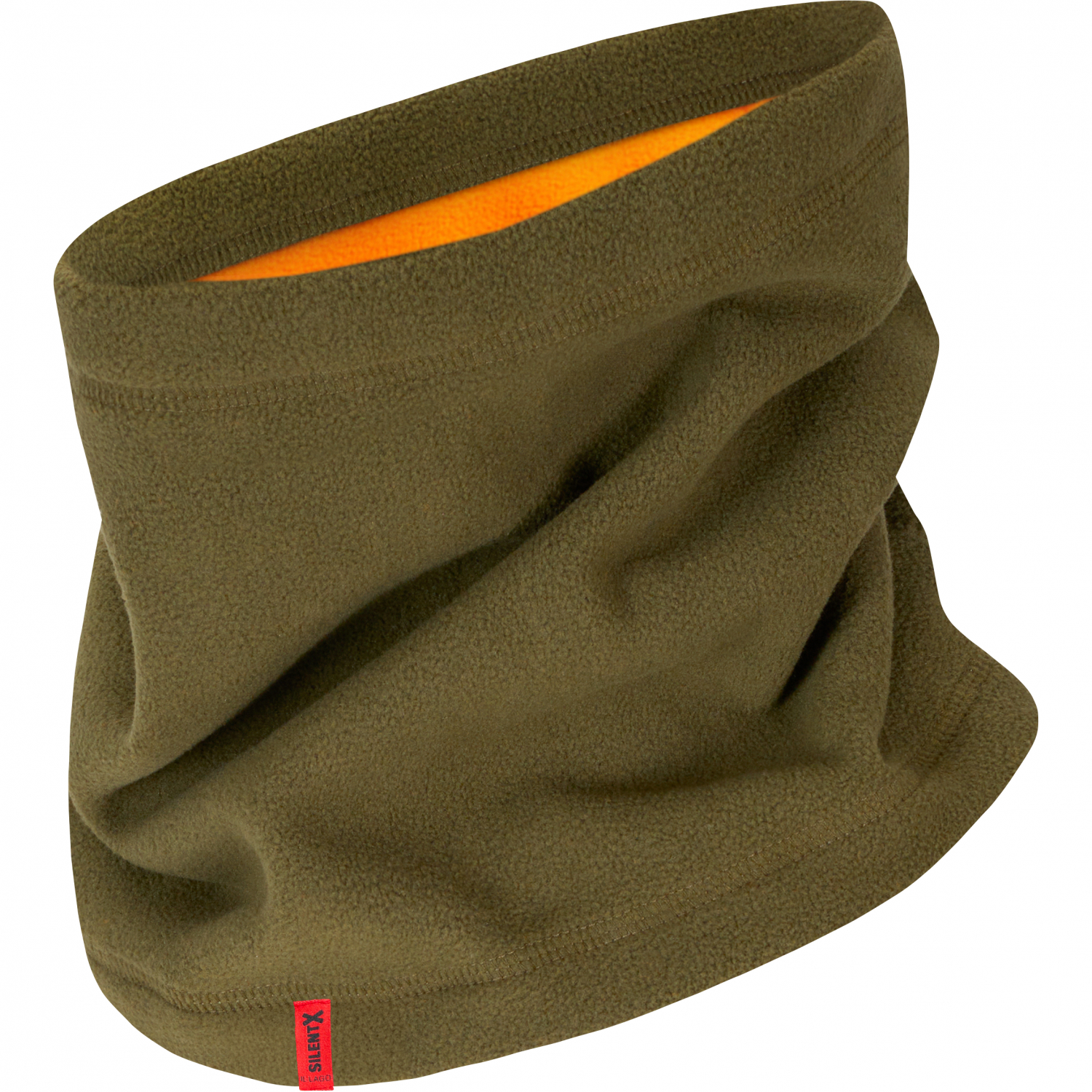 Il Lago Wenderohrschal Fleece SilentX (Oliv/Orange) 