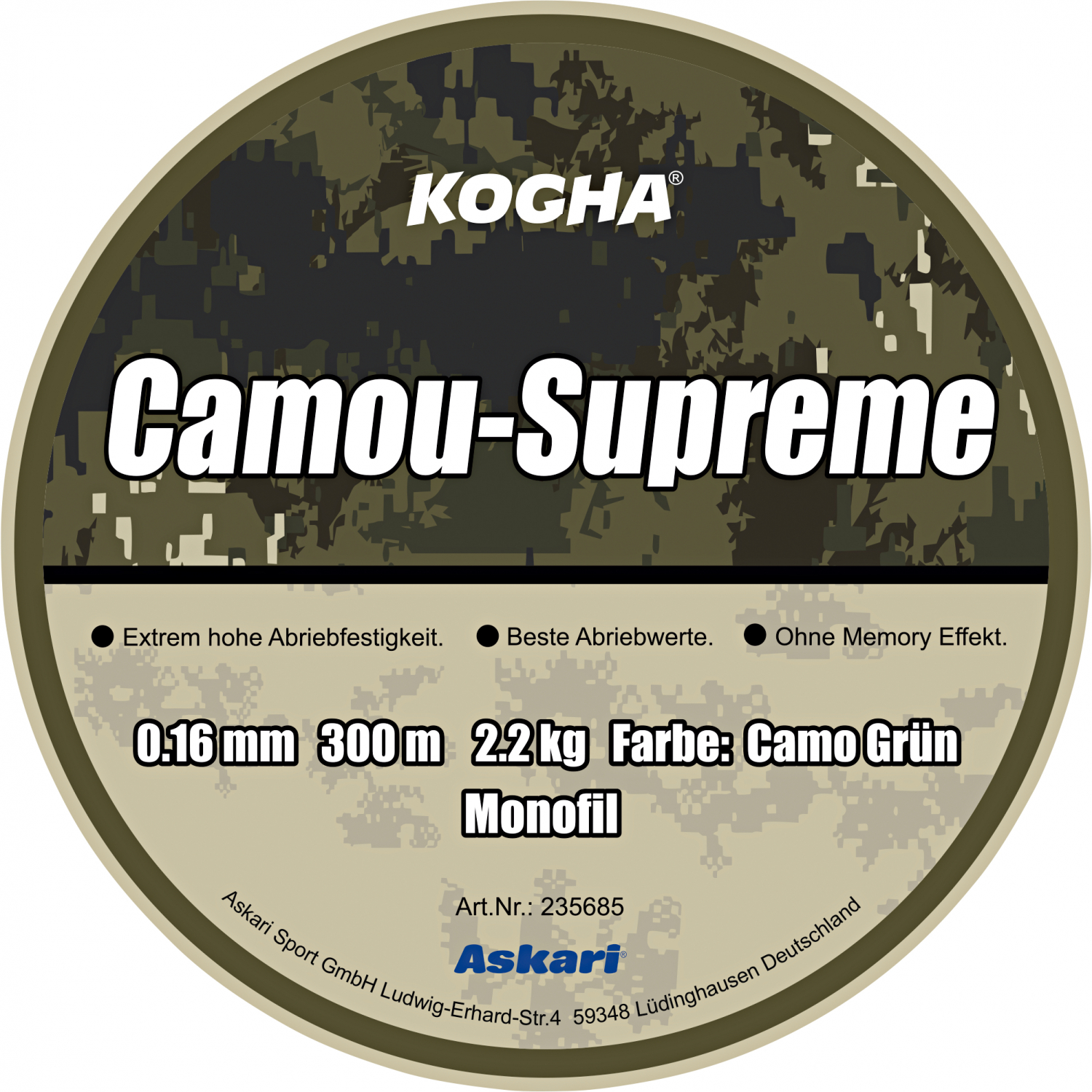Kogha Camou Supreme Grün 