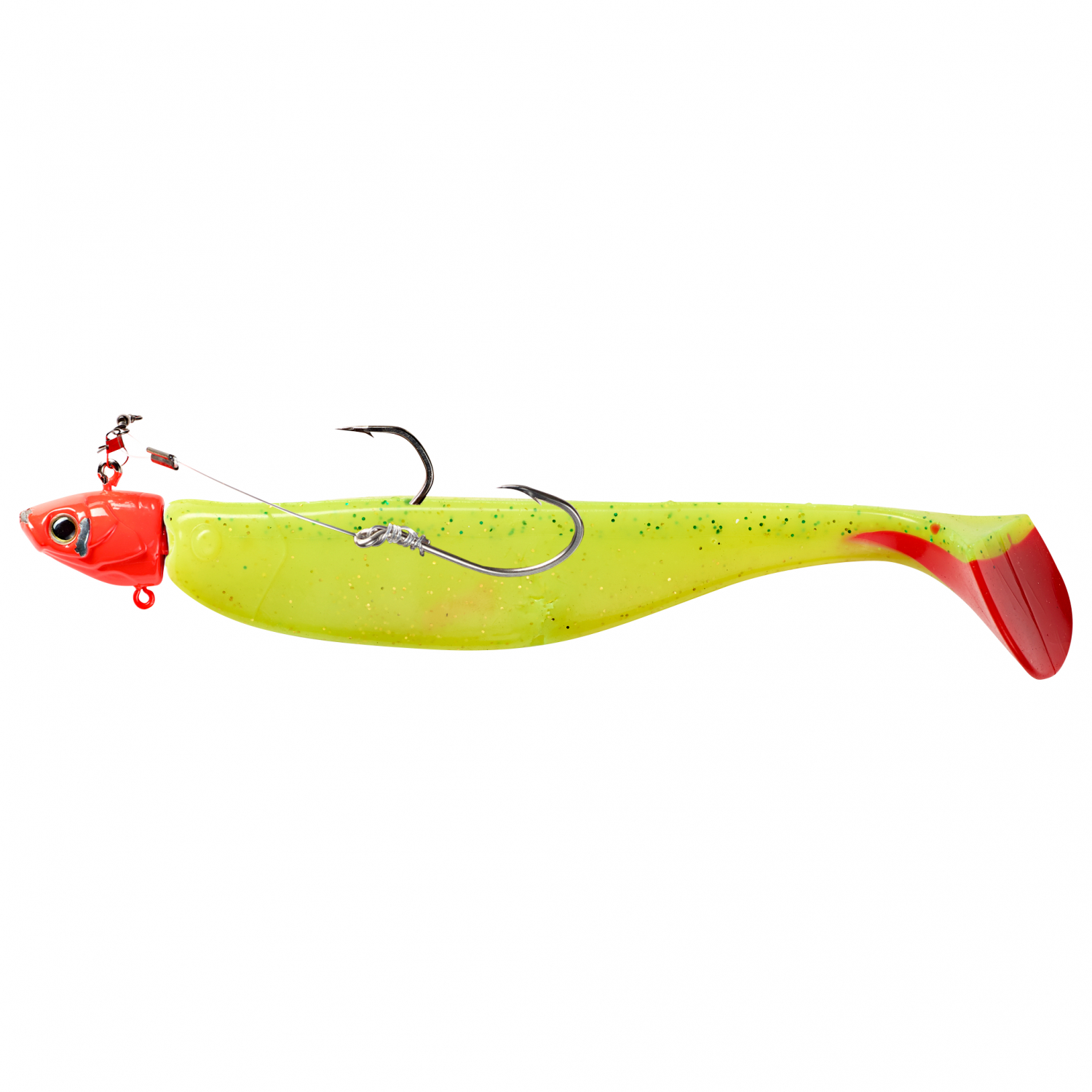 Kogha Softbait The Attractable (Chartreuse/Red Tail) 