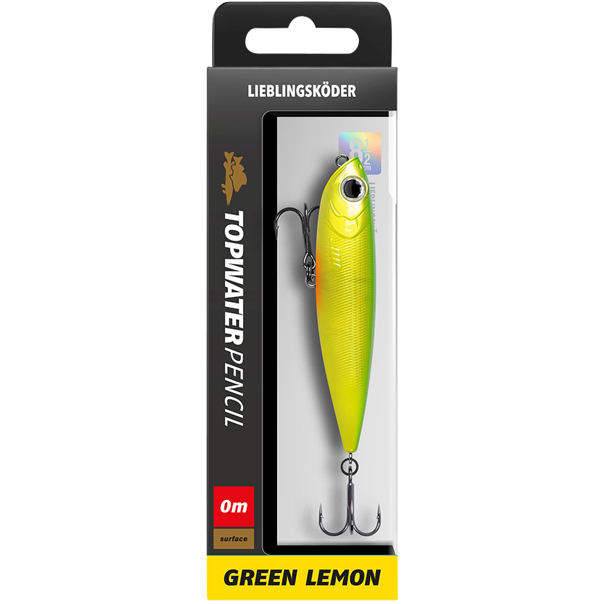 Lieblingsköder Topwater Pencil (Green Lemon) 