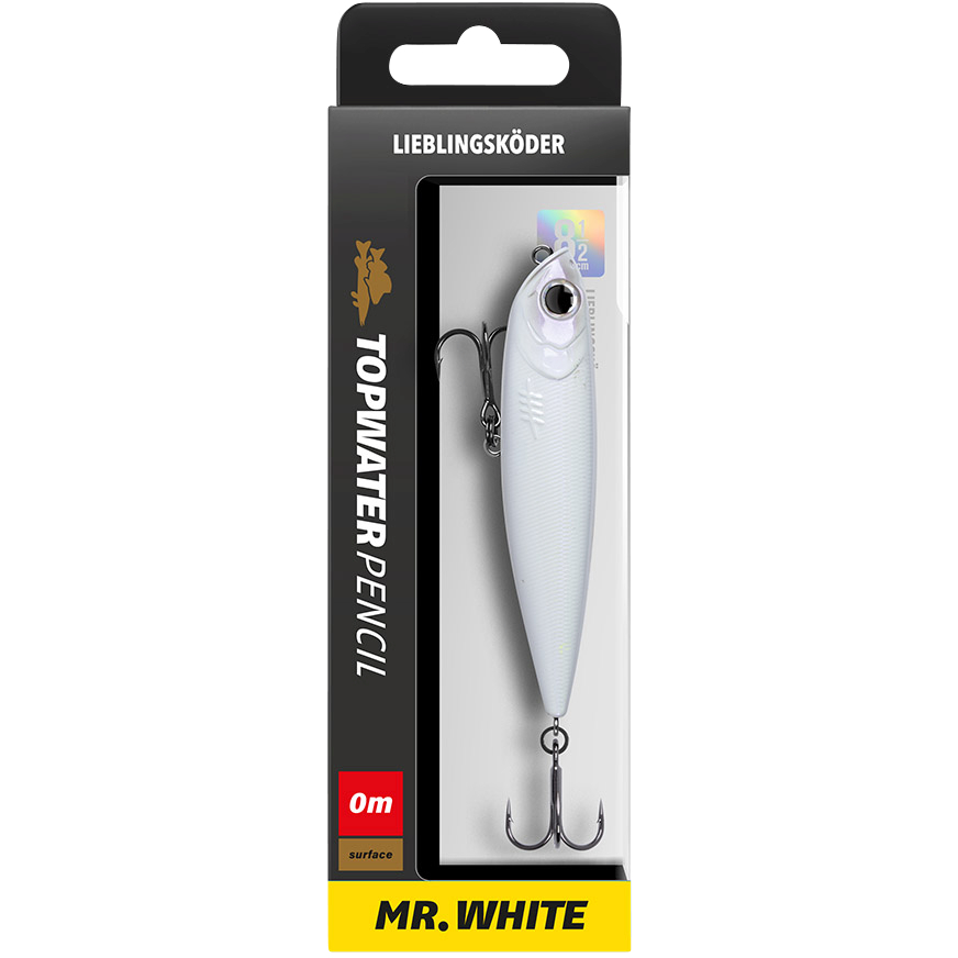Lieblingsköder Topwater Pencil (Mr. White) 