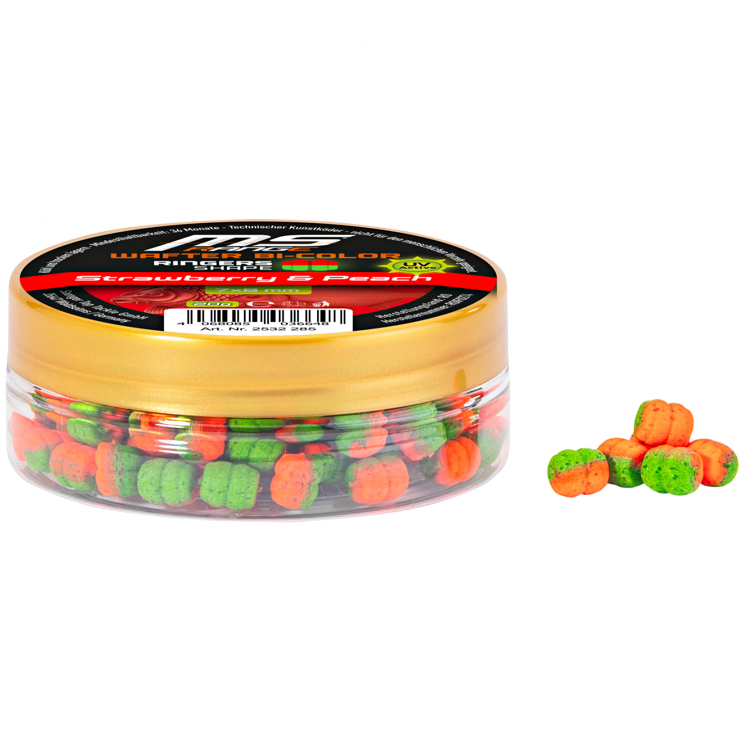 MS Range Rings Shape Wafter Bi-Color (Strawberry & Peach) 