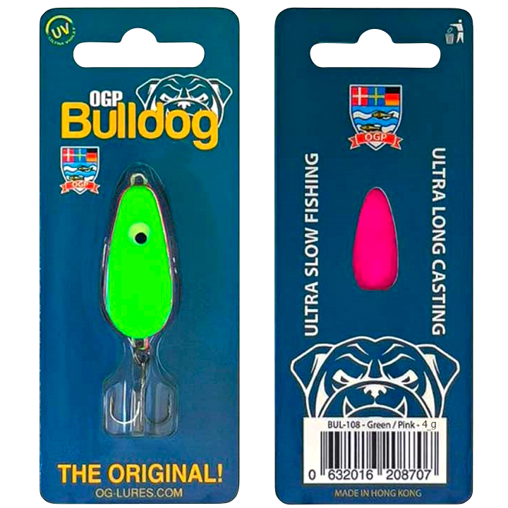 OGP Forellenköder Bulldog Mini (Green / Pink) 