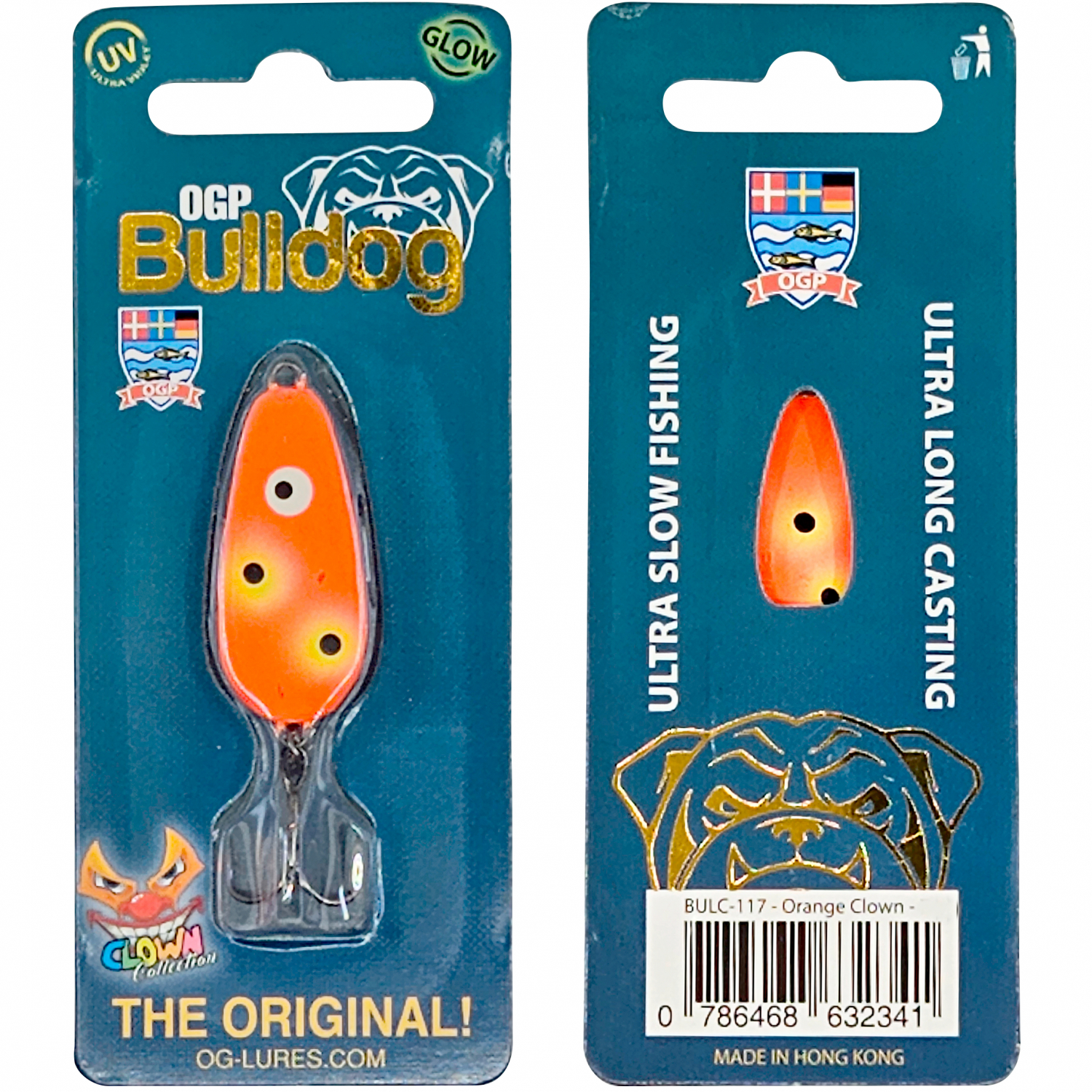 OGP Forellenköder Bulldog Mini (Orange Clown) 