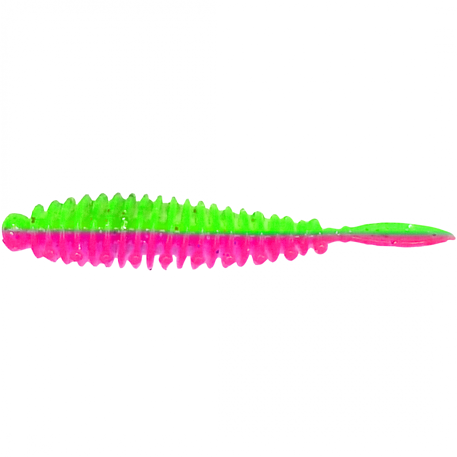OGP Gummiköder Flexibait Fat Worm (Green/Pink) 