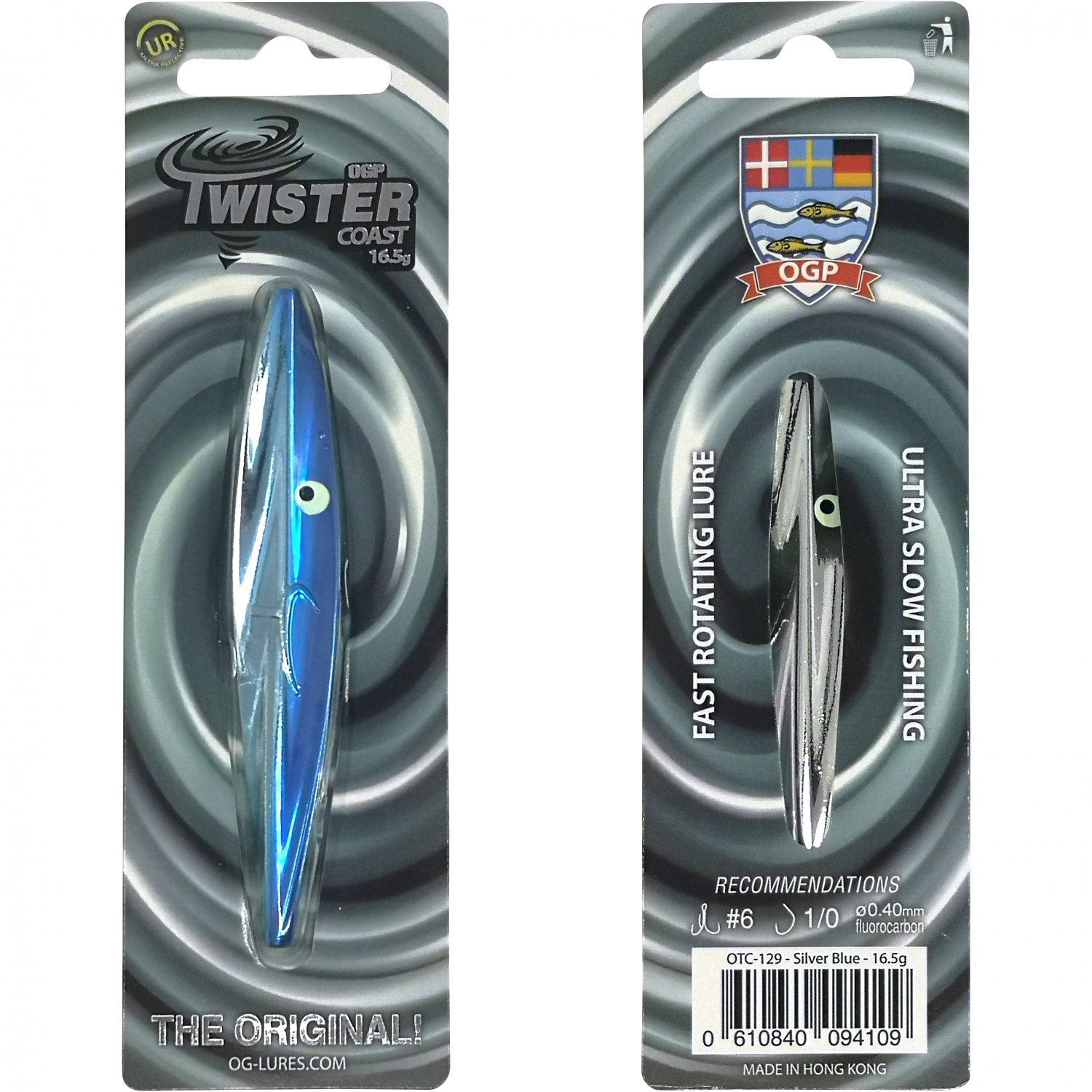OGP Inline-Köder Twister Coast (Silver Blue) 