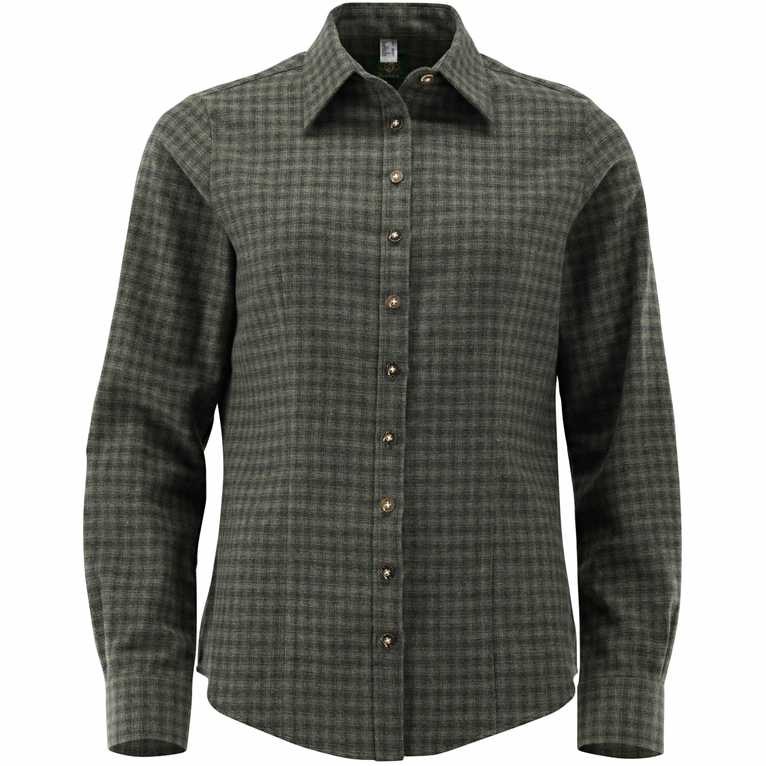 OS Trachten Iruso Jagdhemd Slim Fit Damen (Trachtengrün) 