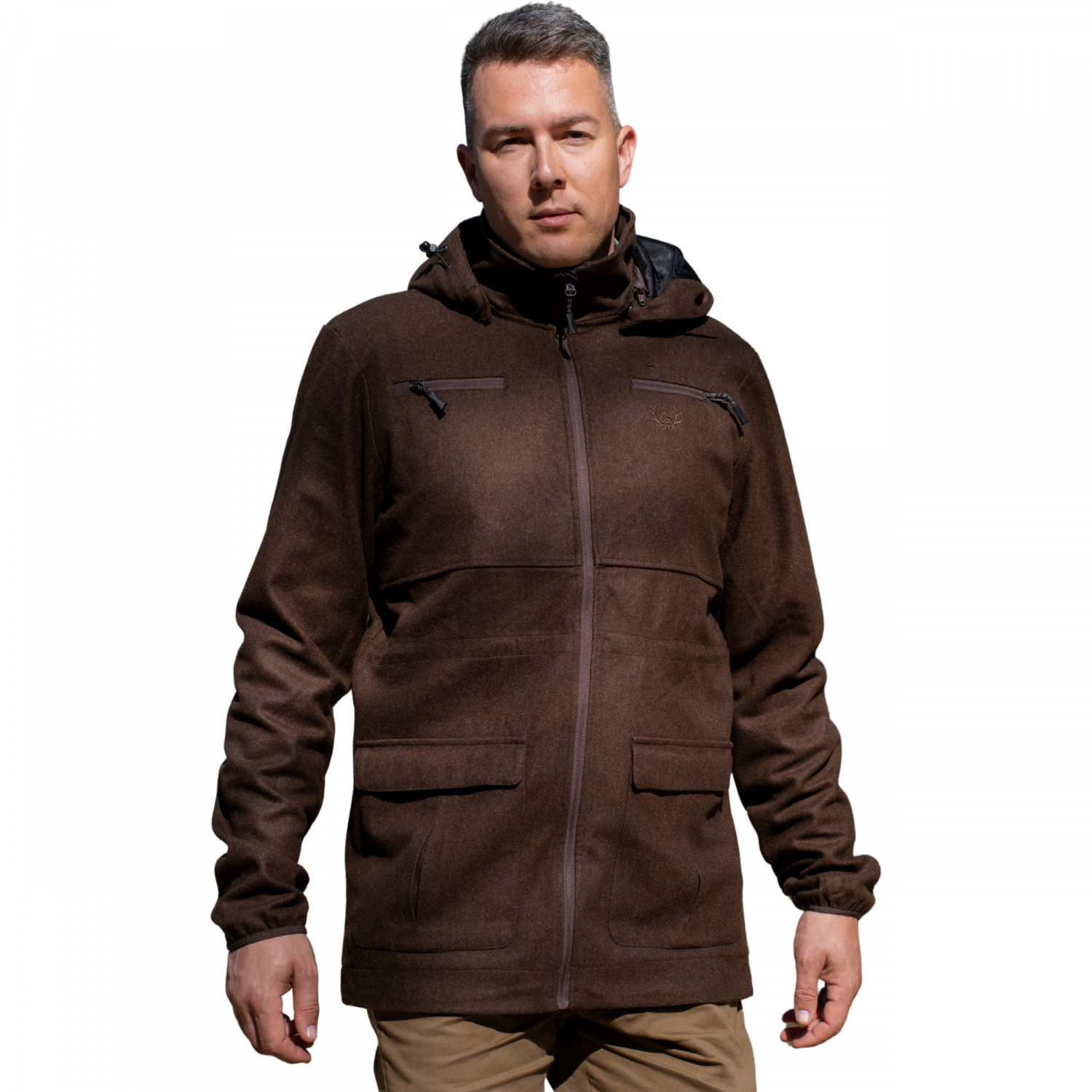 Ostermayer Jagd Lodenjacke HUBI Herren (Braun) 