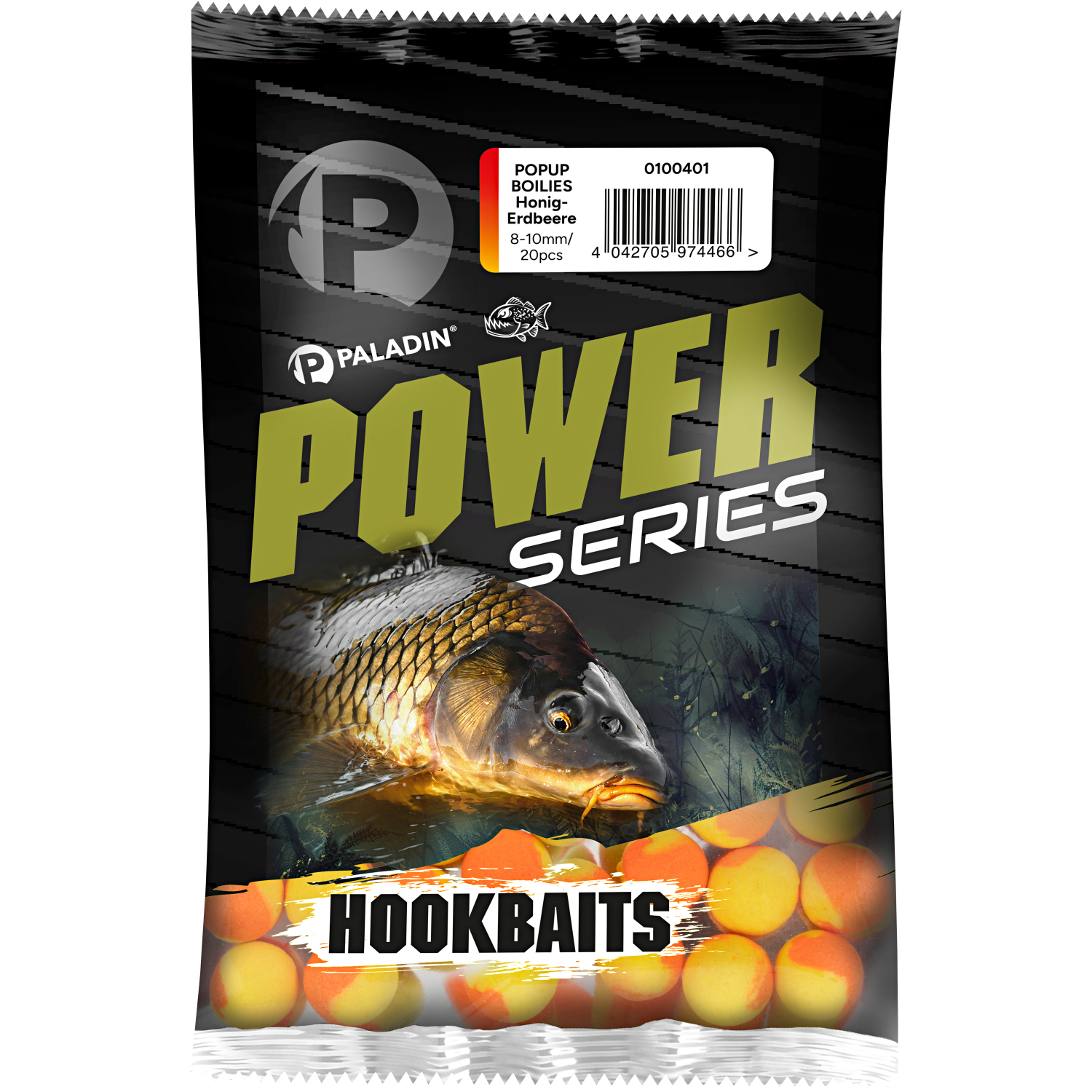 Paladin Power Series Pop Up Boilies (Honig-Erdbeere) 