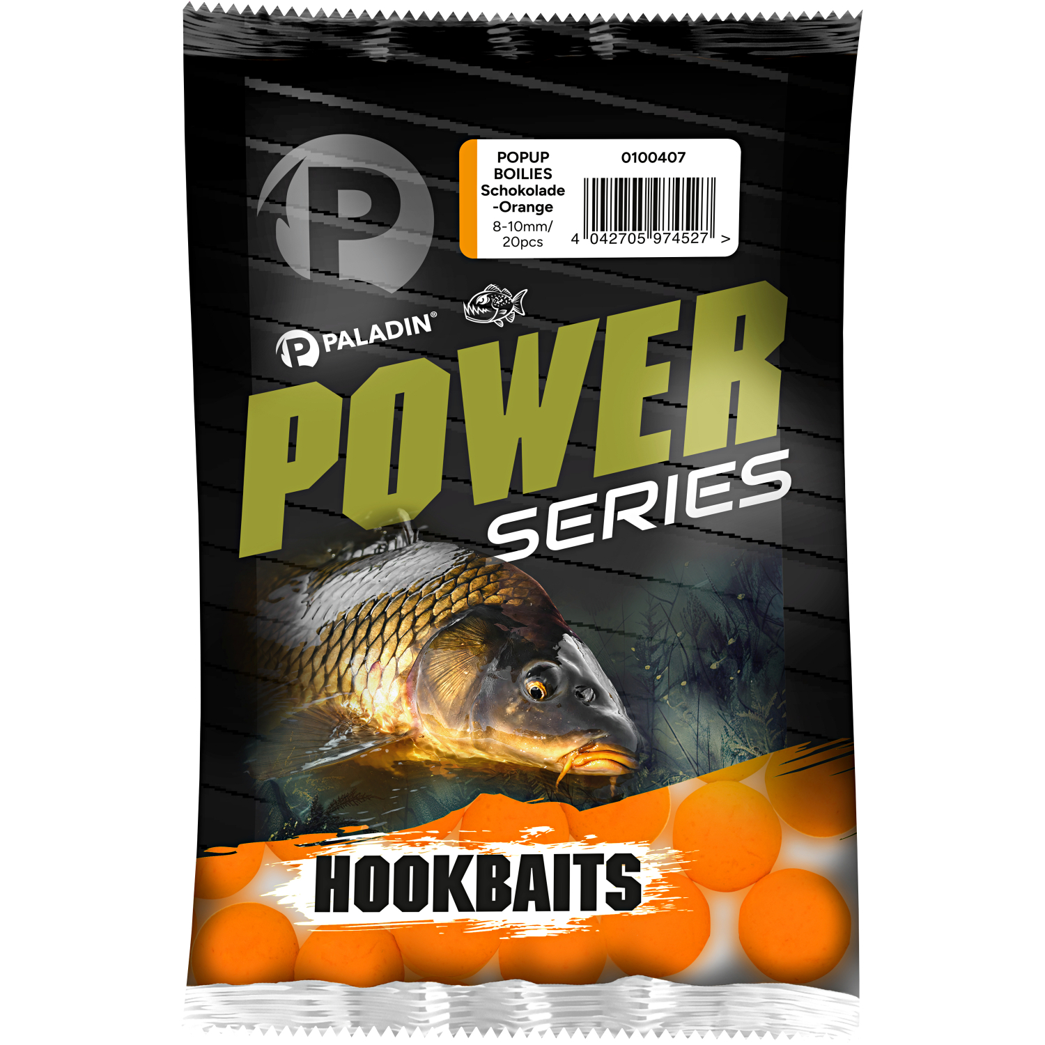 Paladin Power Series Pop Up Boilies (Schokolade-Orange) 